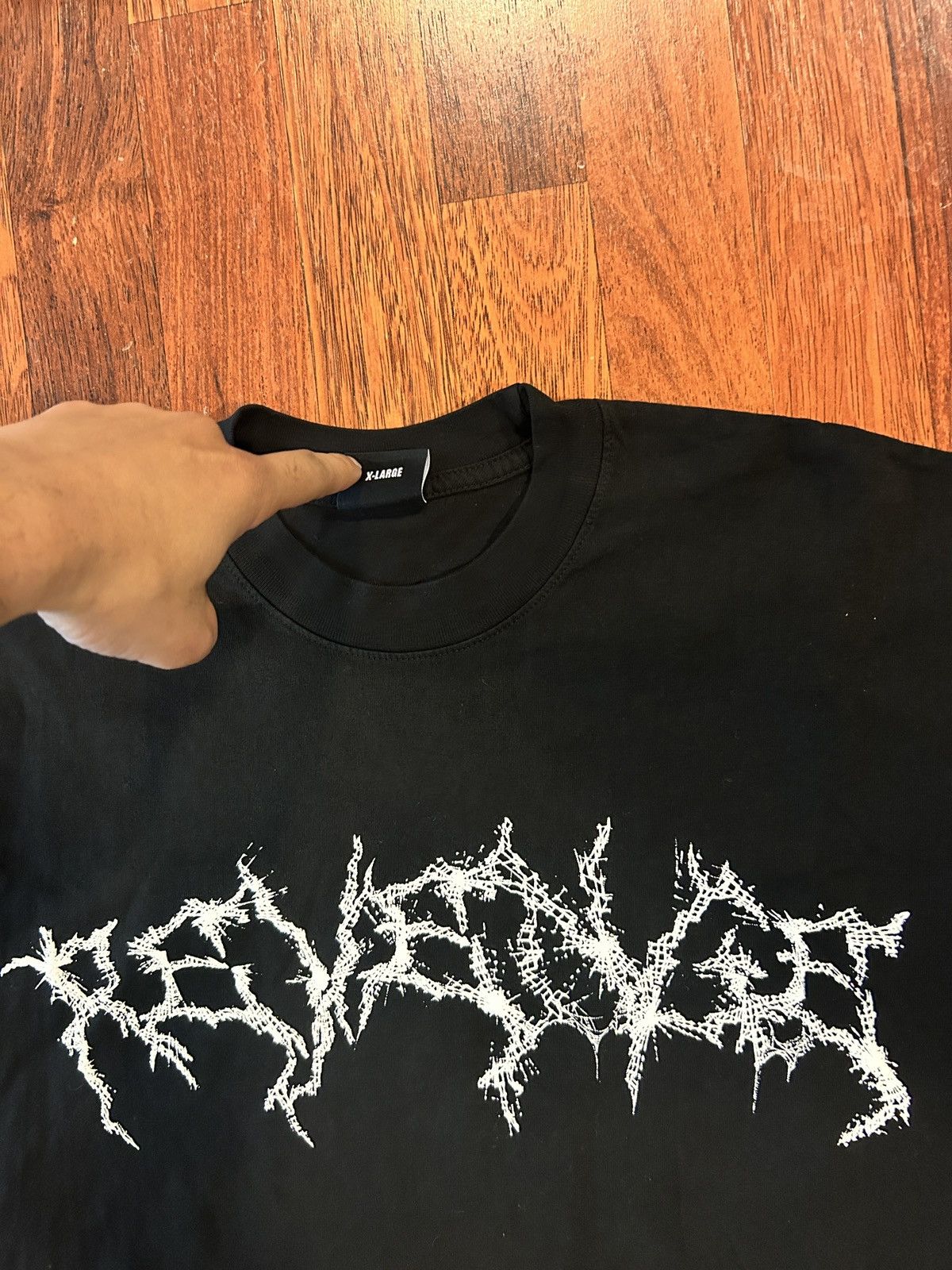 Revenge Revenge Lightning Smoke Tee Black Skull Size Large Size US XL / EU 56 / 4 - 5 Thumbnail
