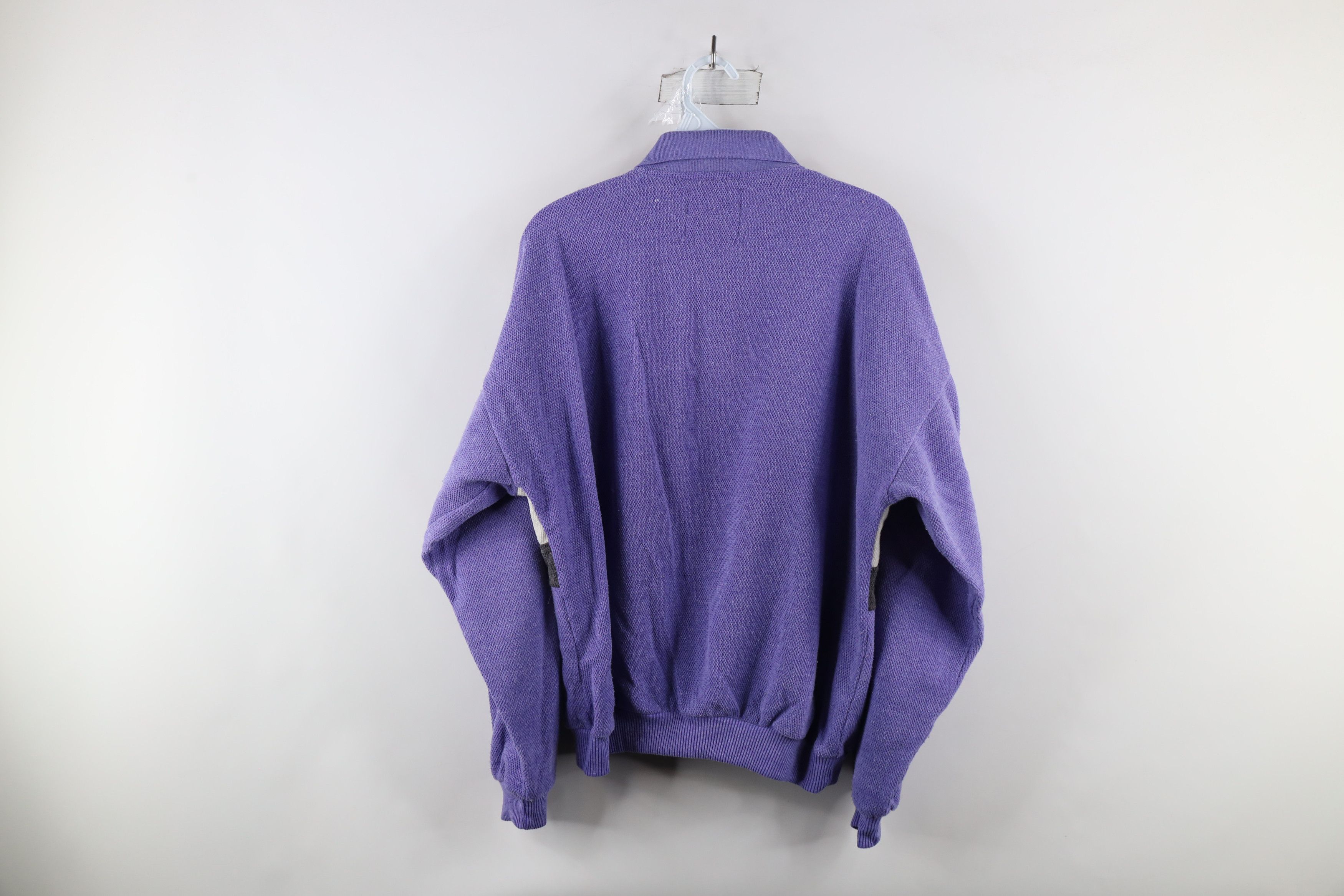 Vintage Vintage 90s Streetwear Knit Striped Pullover Polo Shirt Size US L / EU 52-54 / 3 - 8 Thumbnail