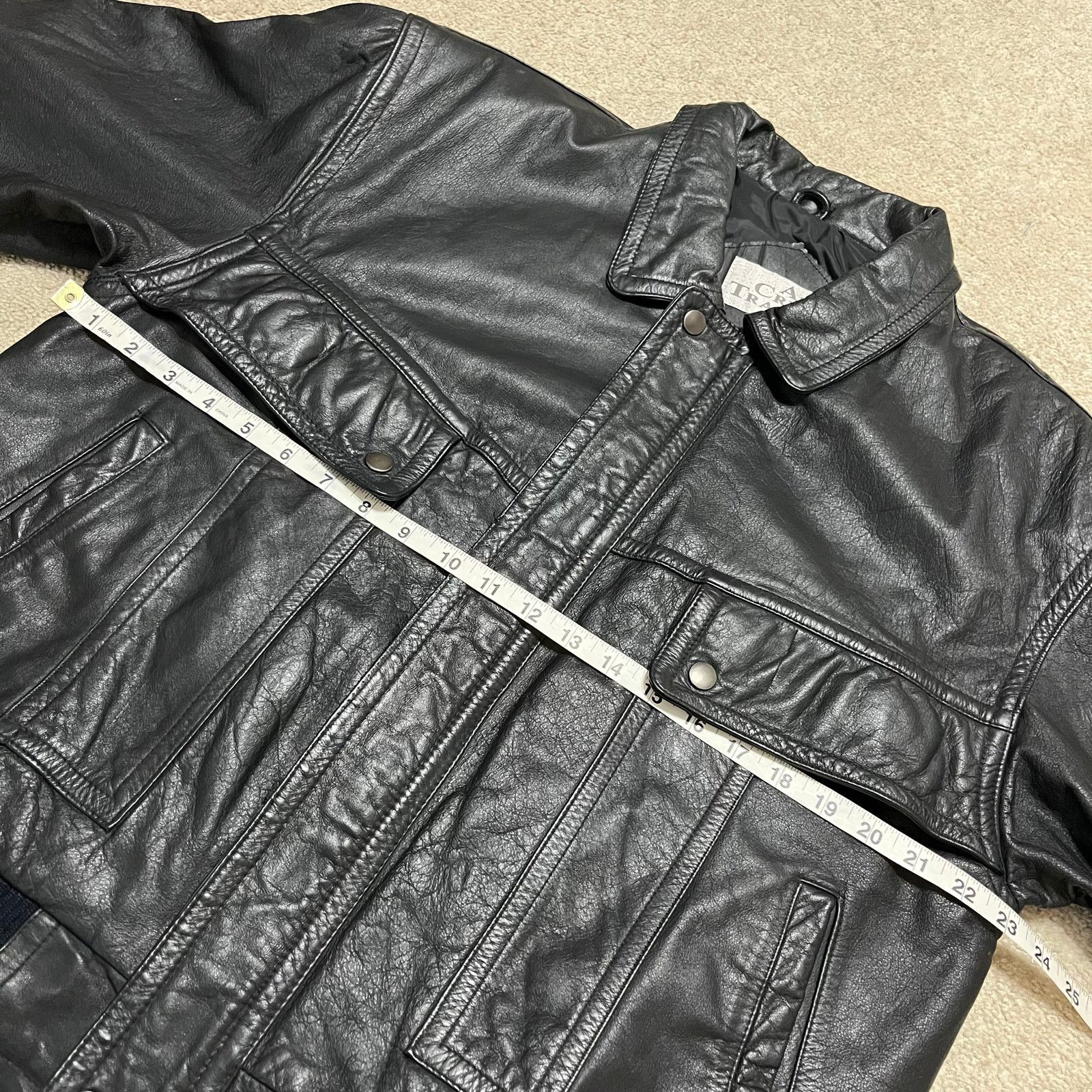 Other Ash Creek Trading Full Zip Leather Bomber Black Jacket M Size US M / EU 48-50 / 2 - 6 Thumbnail