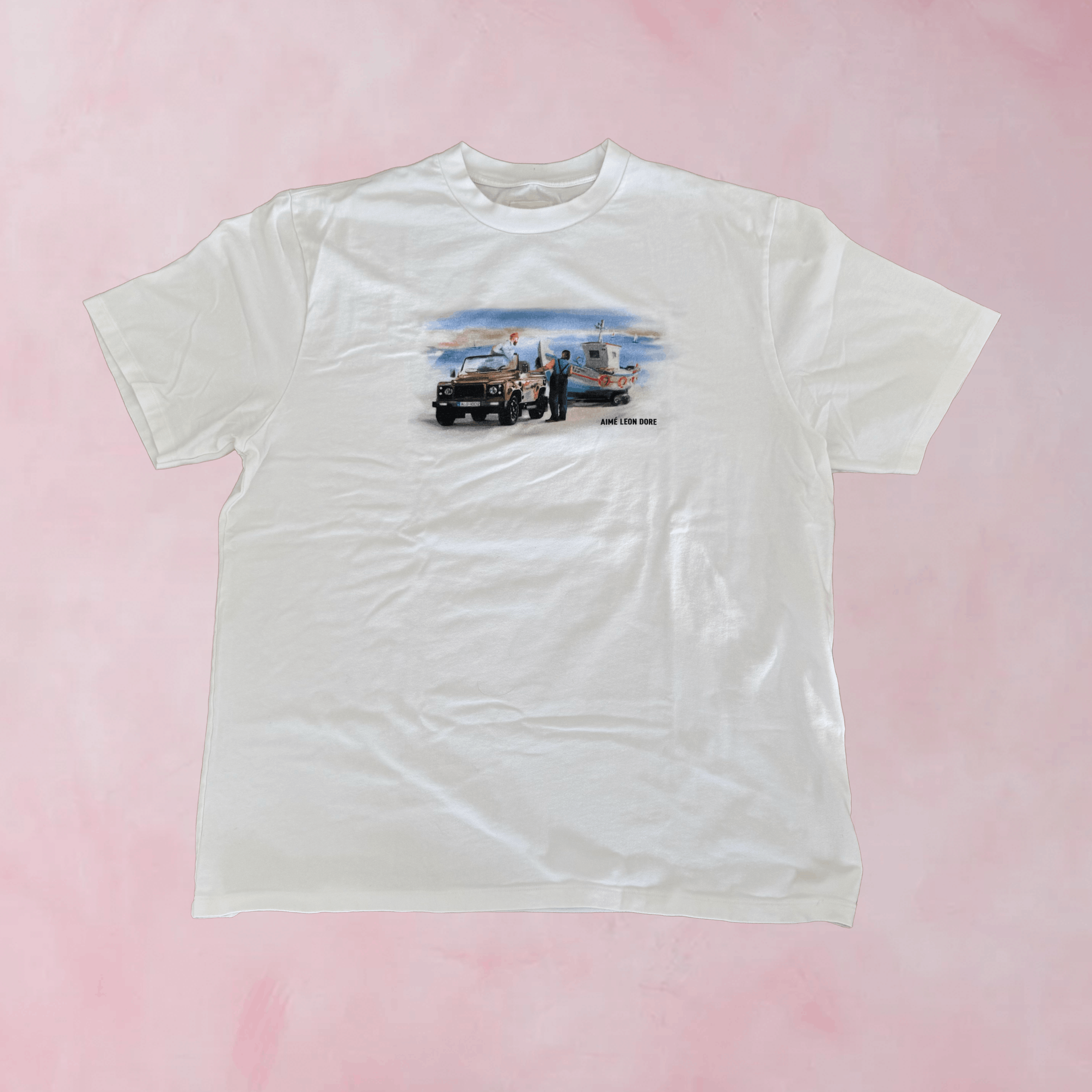 Aime Leon Dore Aime Leon Dore T-Shirt w/ Land Rover Defender Size US XXL / EU 58 / 5 - 1 Thumbnail