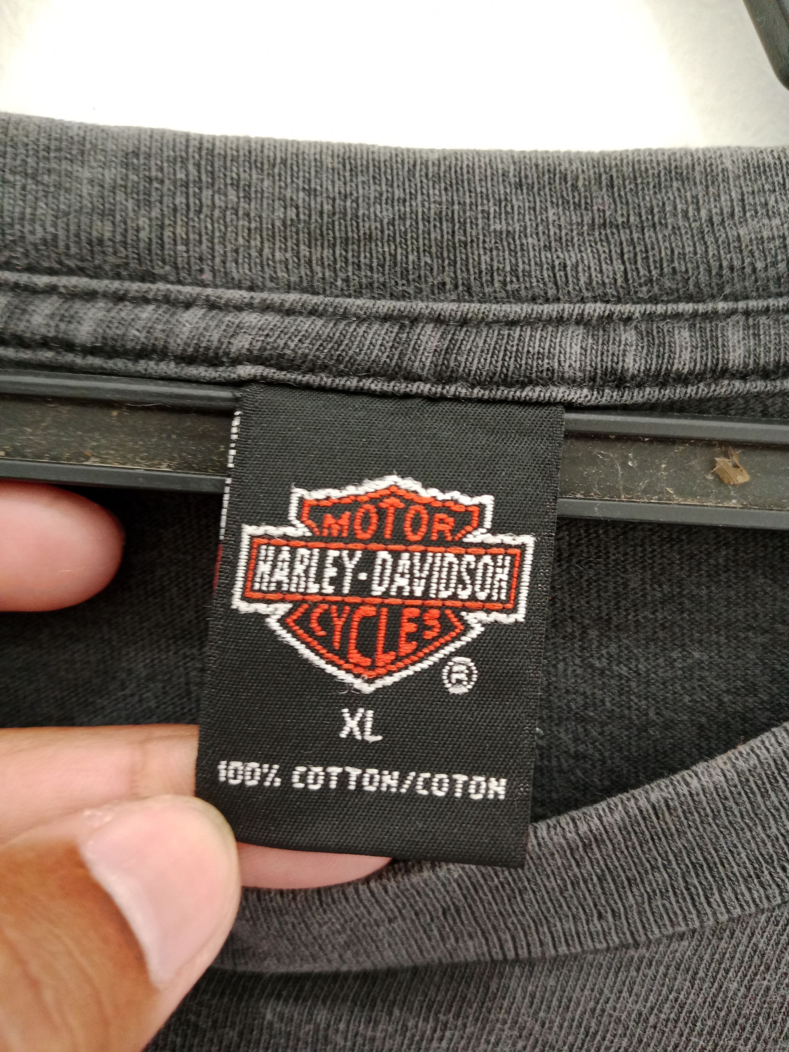 Harley Davidson Vintage Y2K Harley Davidson Hd Trash Sunfaded Longsleevet Size US XL / EU 56 / 4 - 8 Thumbnail
