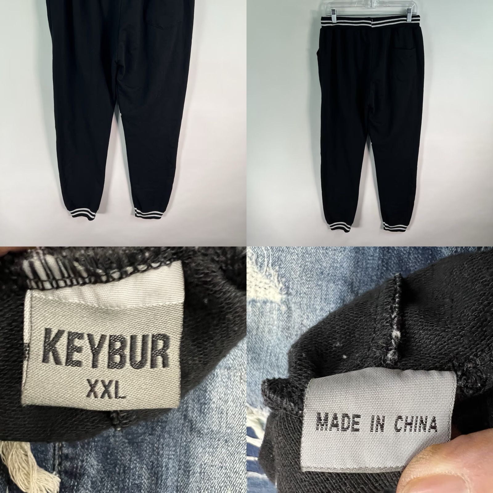 Vintage Keybur Athletic Comfortable Casual Stripe Sweatpants Women’s 2XL Black XS? Size 40" / US 18 - 8 Thumbnail