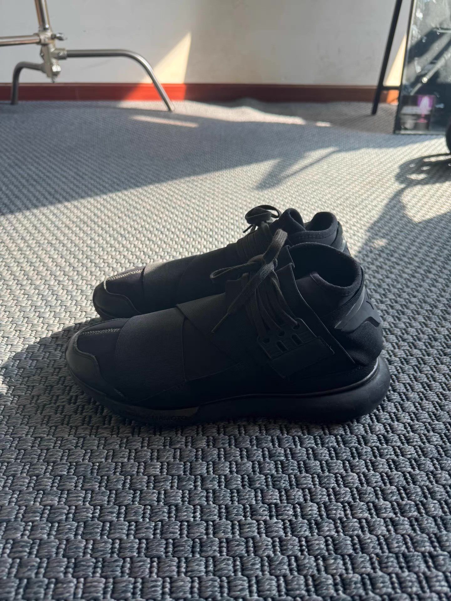 Adidas Adidas Y-3 Qasa High Original Black Samurai Q17 Size US 8.5 / EU 41-42 - 3 Thumbnail