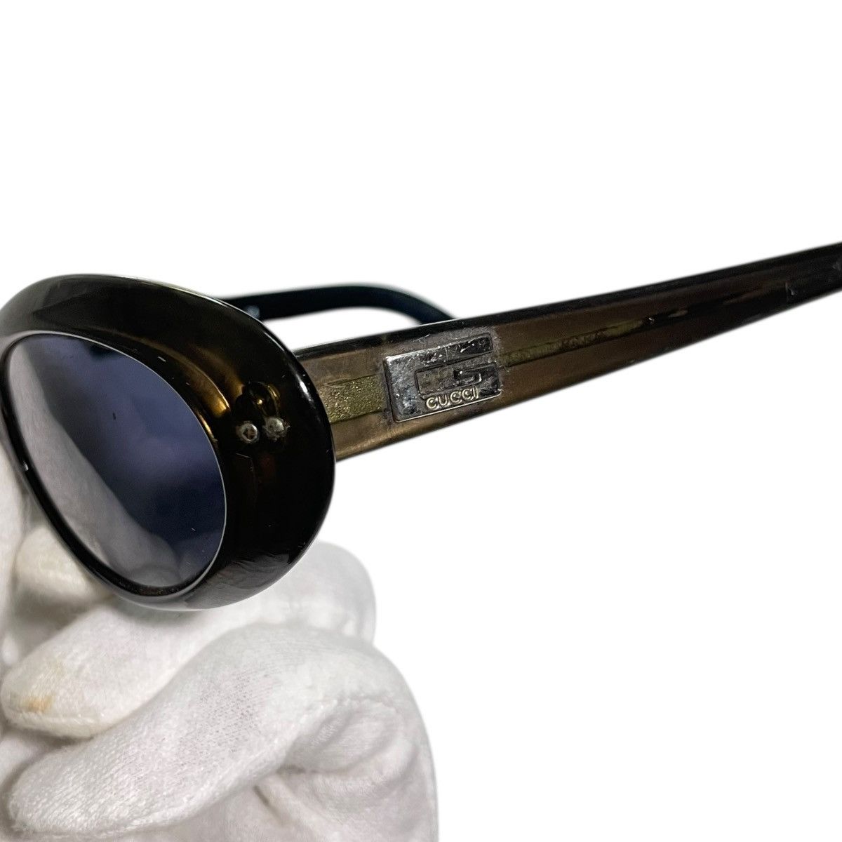 Gucci Gucci 90s Black & Golden Cat Eye Glasses Size ONE SIZE - 7 Thumbnail