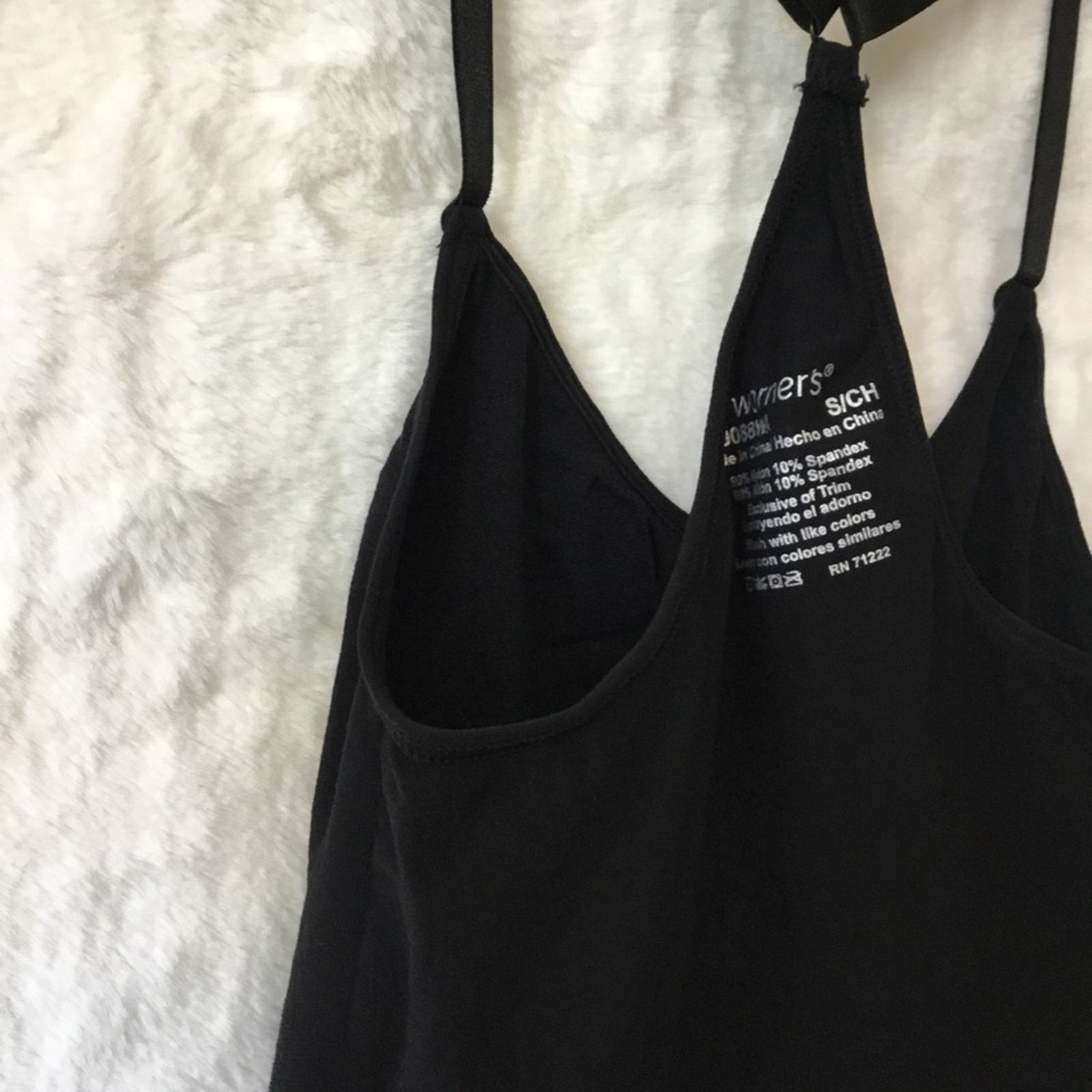 Other Warner's Black Strappy Racerback Shapewear Top Size ONE SIZE - 13 Thumbnail