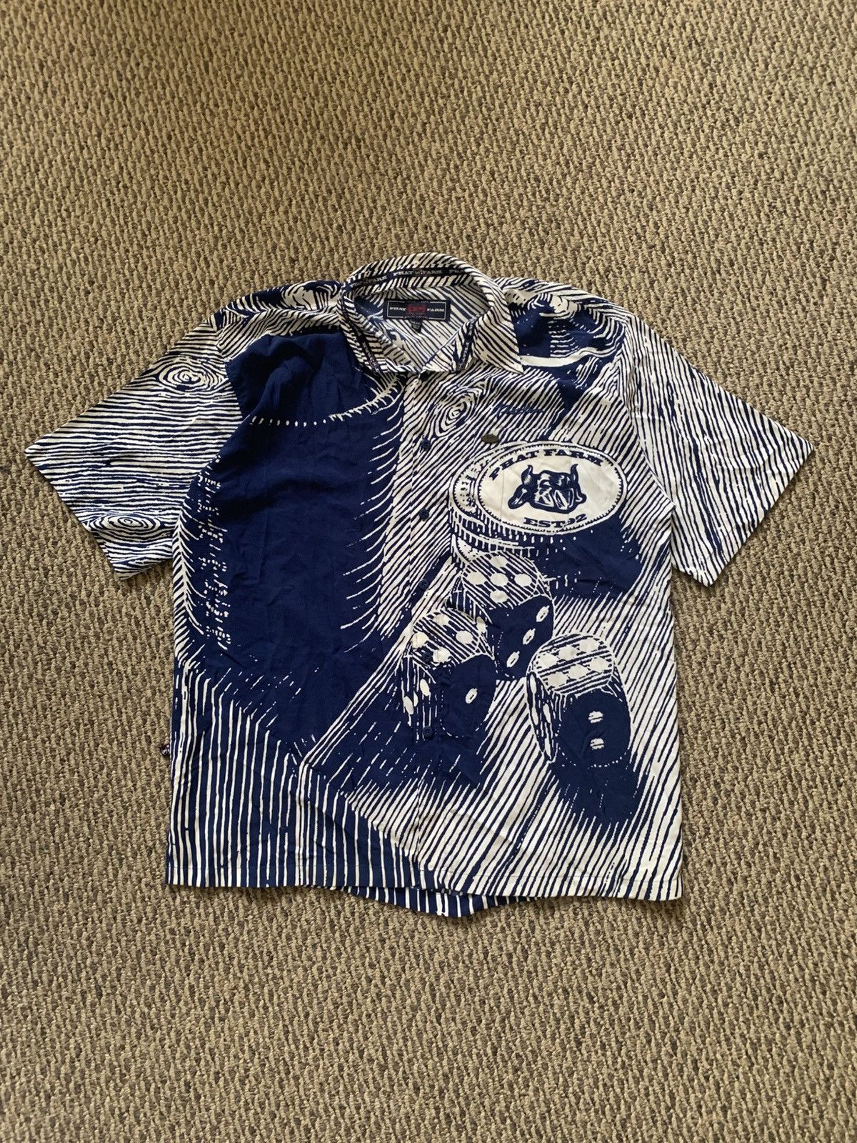 Phat Farm Vintage Phat Farm Dice and Poker Chips Button Up Size US XXL / EU 58 / 5 - 1 Thumbnail