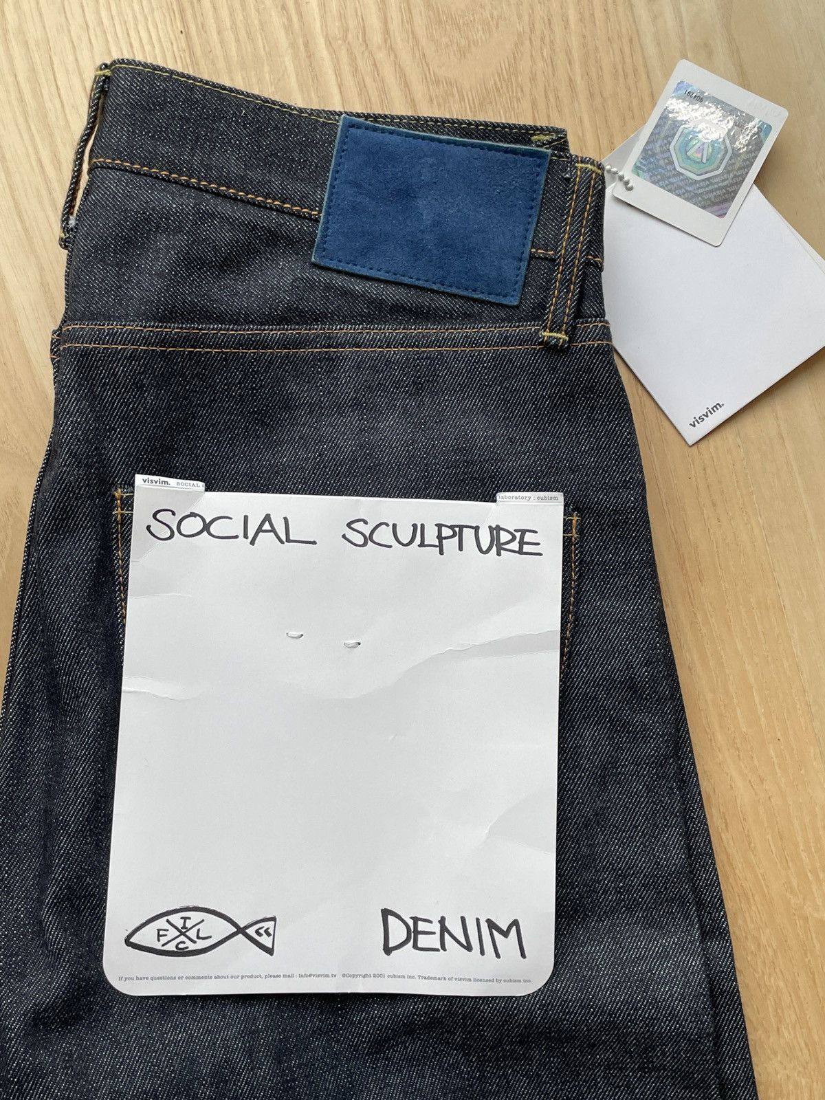 image of Visvim Denim 01 Social Sculpture W30 X L32 in Blue, Men's