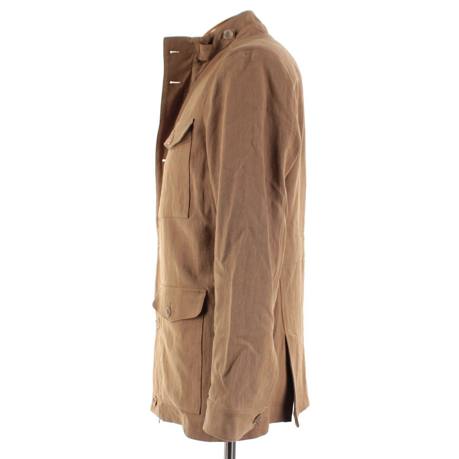 Luciano Barbera Luciano Barbera Jacket Size M US In Brown Linen Size US M / EU 48-50 / 2 - 4 Thumbnail