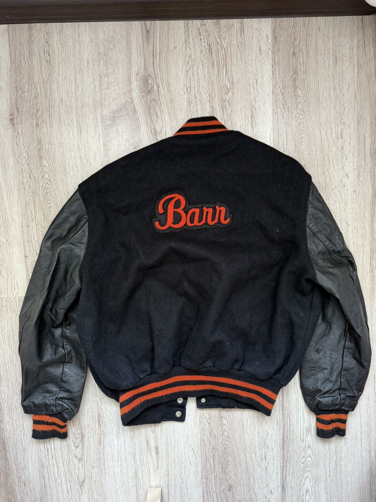 Vintage DeLONG Varsity Jacket Made in USA Wool Size 44