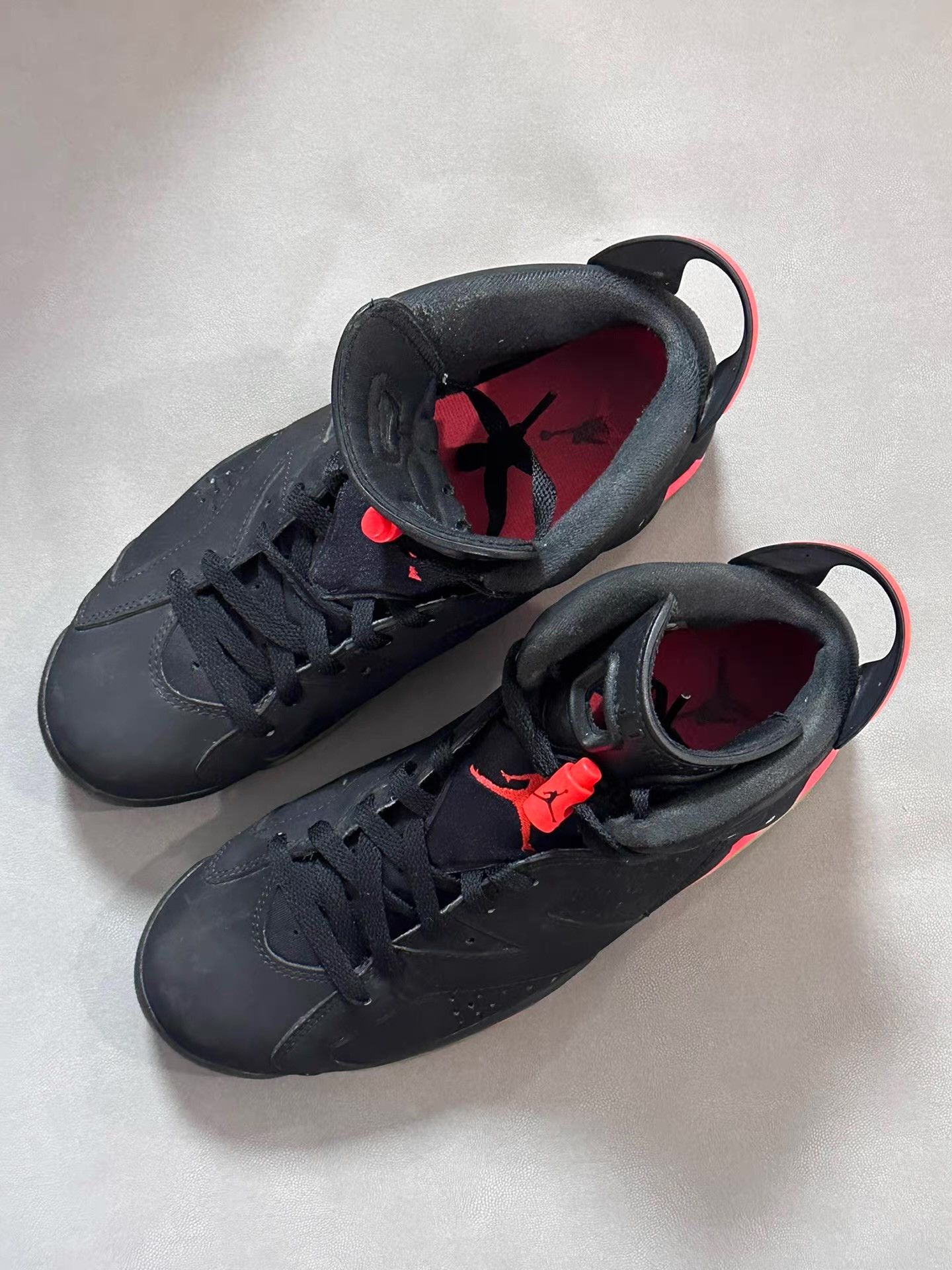 Nike Air Jordan 6 Black Red (2014) Ｑ20 Size US 7 / EU 40 - 3 Thumbnail