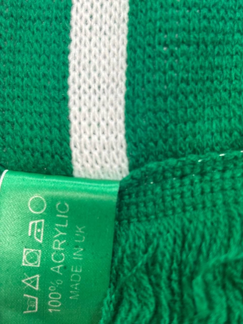 Vintage Official Celtic FC Knit Scarf – Green/White Bar Scarf Size ONE SIZE - 8 Thumbnail