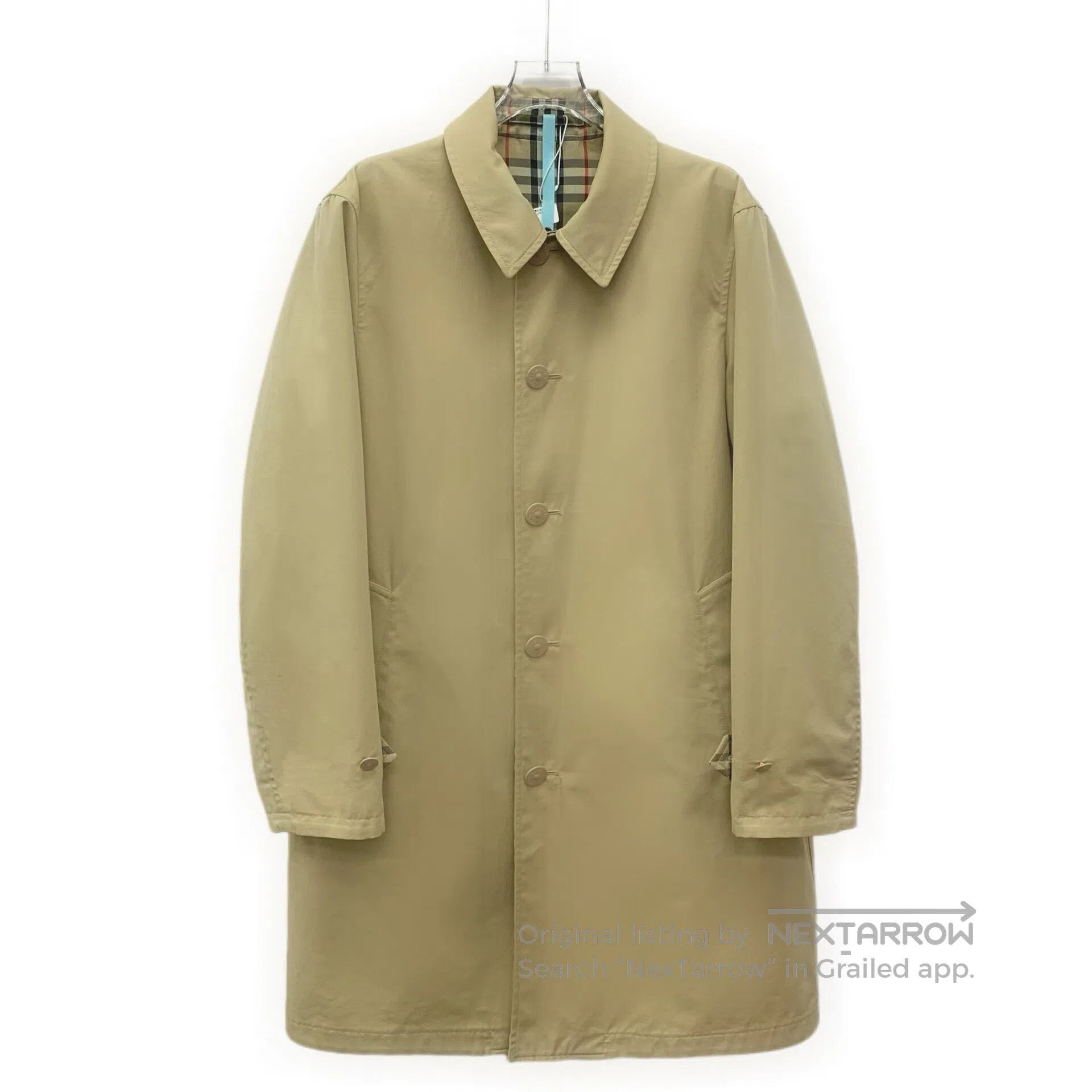 Burberry Burberry Brown classic plaid design collar single-breasted Size US S / EU 44-46 / 1 - 1 Thumbnail