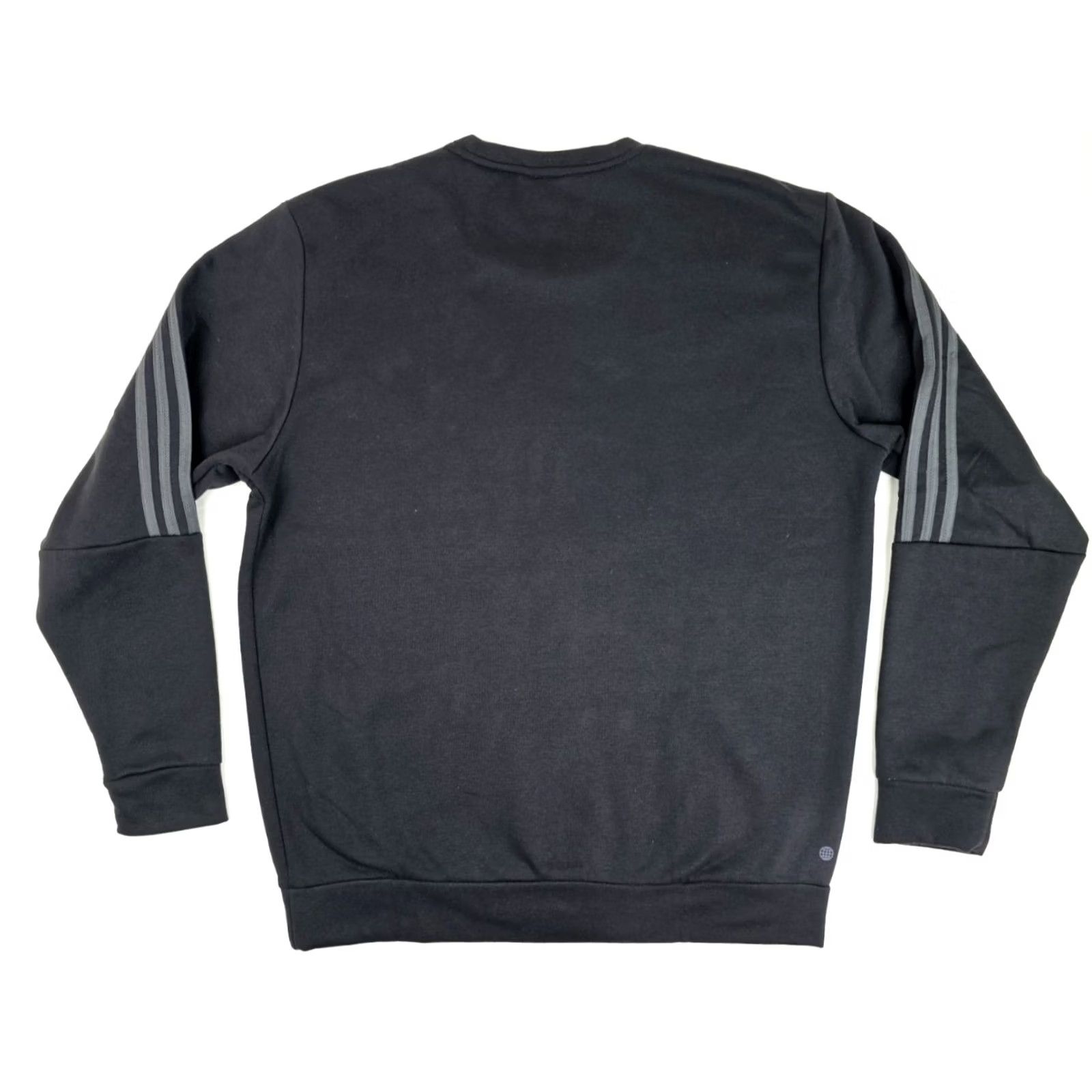 Adidas Adidas Pullover Crew Neck Athletic Sweater Men XL Black Logo 3 Stripe Vintage Crewneck Front Sleeve Sweatshirt Shirt Mens Size US XL / EU 56 / 4 - 5 Thumbnail