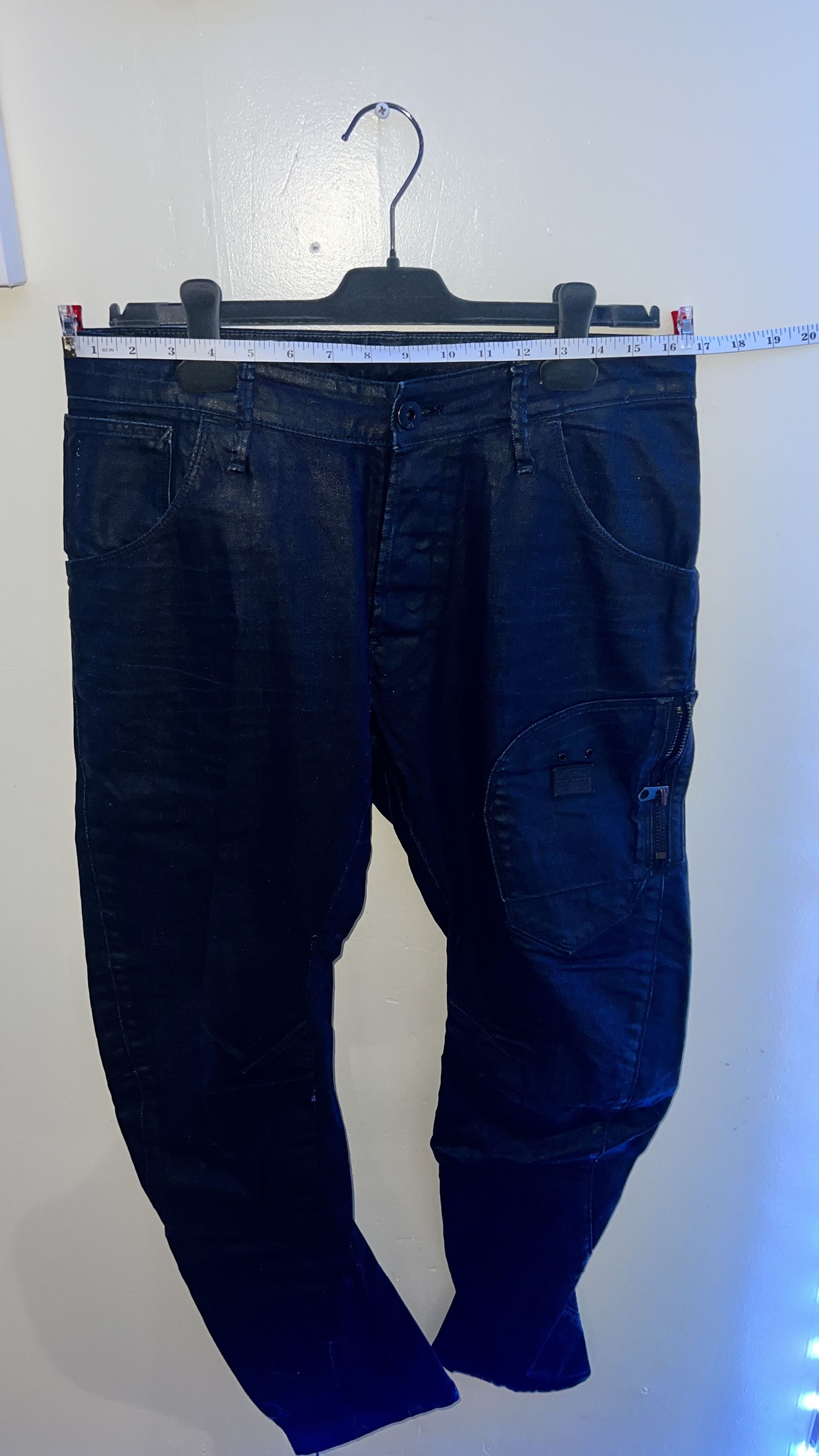G-Star VINTAGE G STAR RAW WAXED JEANS Size US 32 / EU 48 - 9 Thumbnail