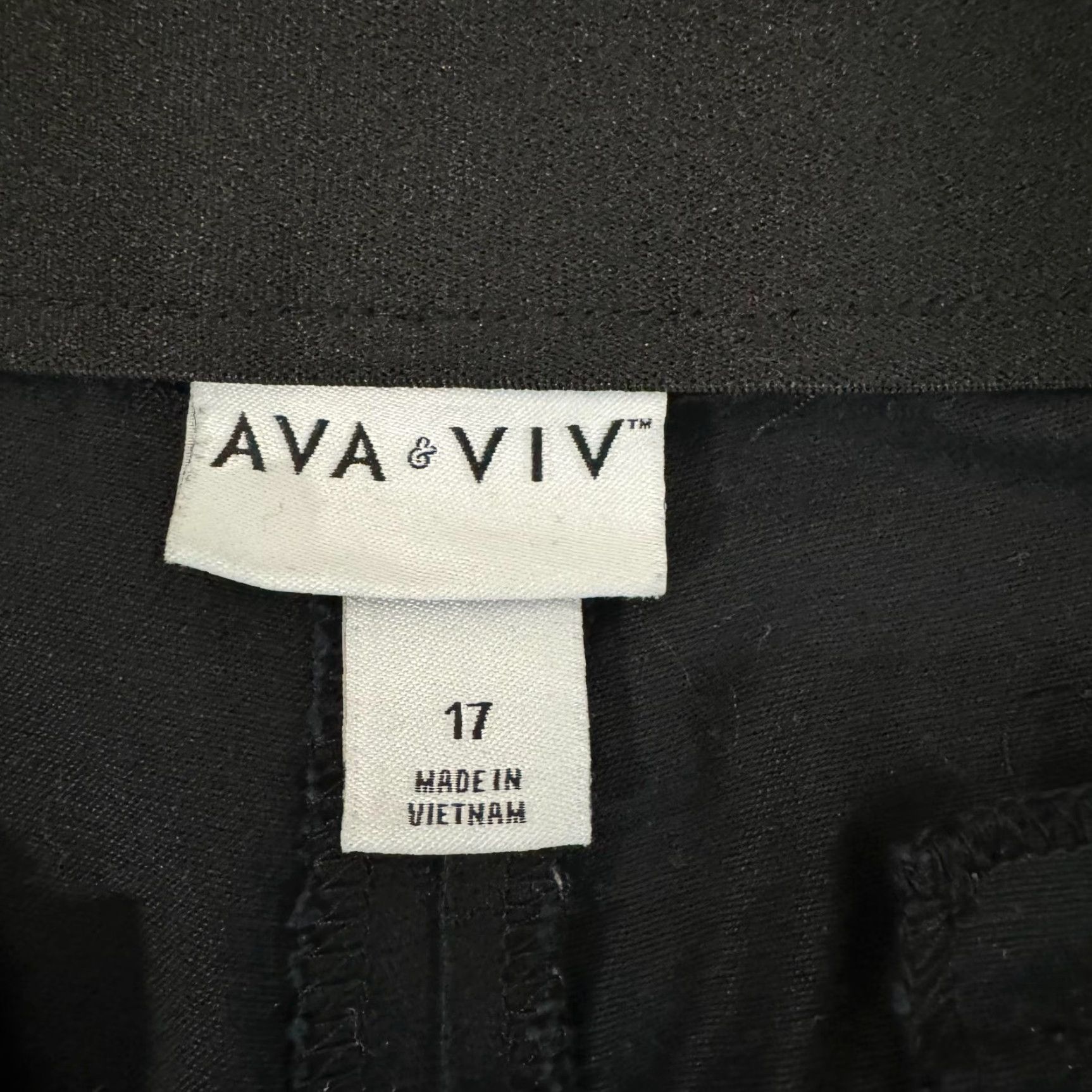 Vintage Ava & Viv Cropped Pants Women Size 17 Office Minimalist Preppy Stretch High Rise Womens Size 38" / US 16 / IT 52 - 6 Thumbnail