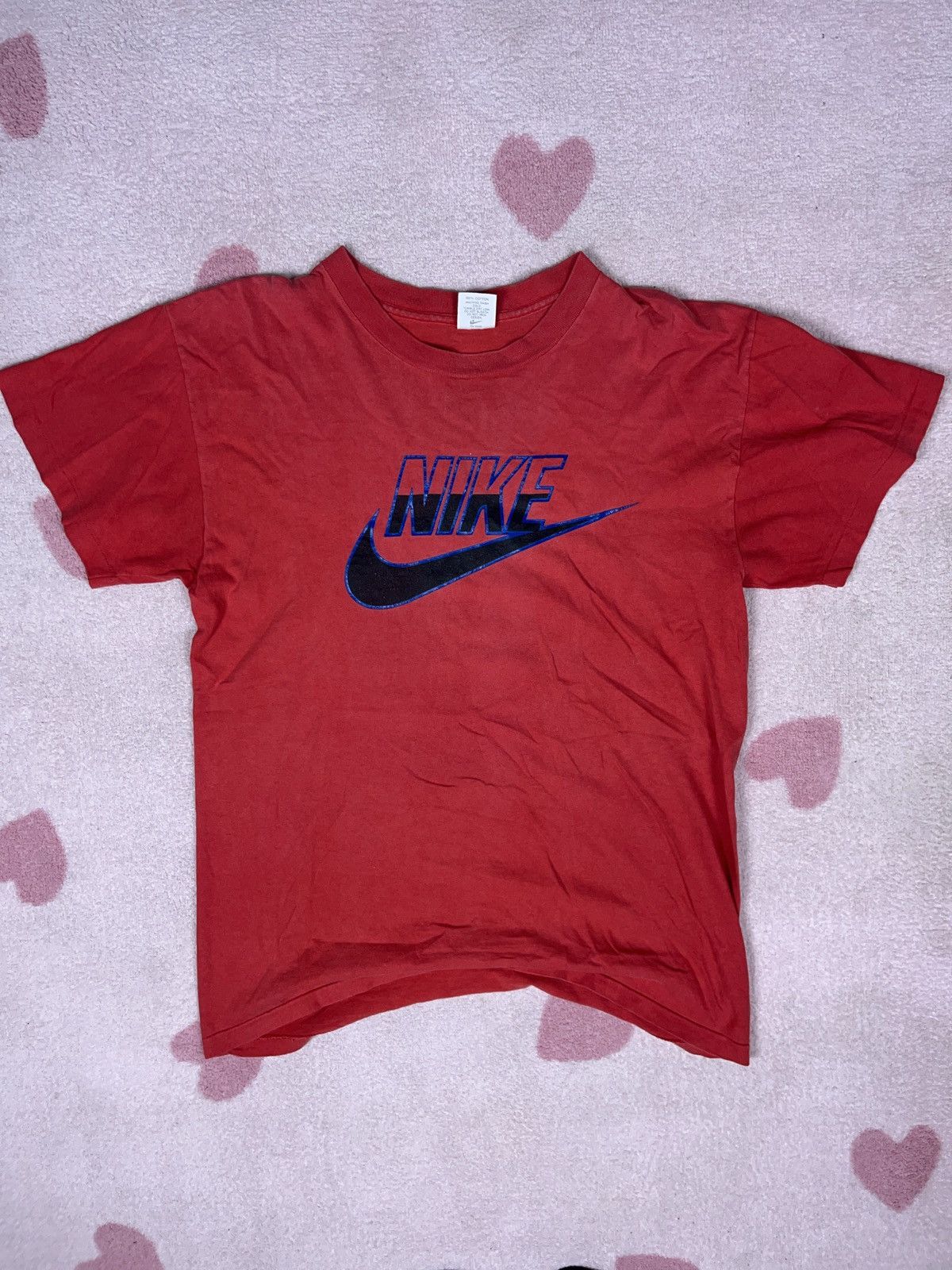 Nike × Vintage ➕ 90s Nike swoosh logo tee vintage streetwear essentials Size US M / EU 48-50 / 2 - 1 Thumbnail