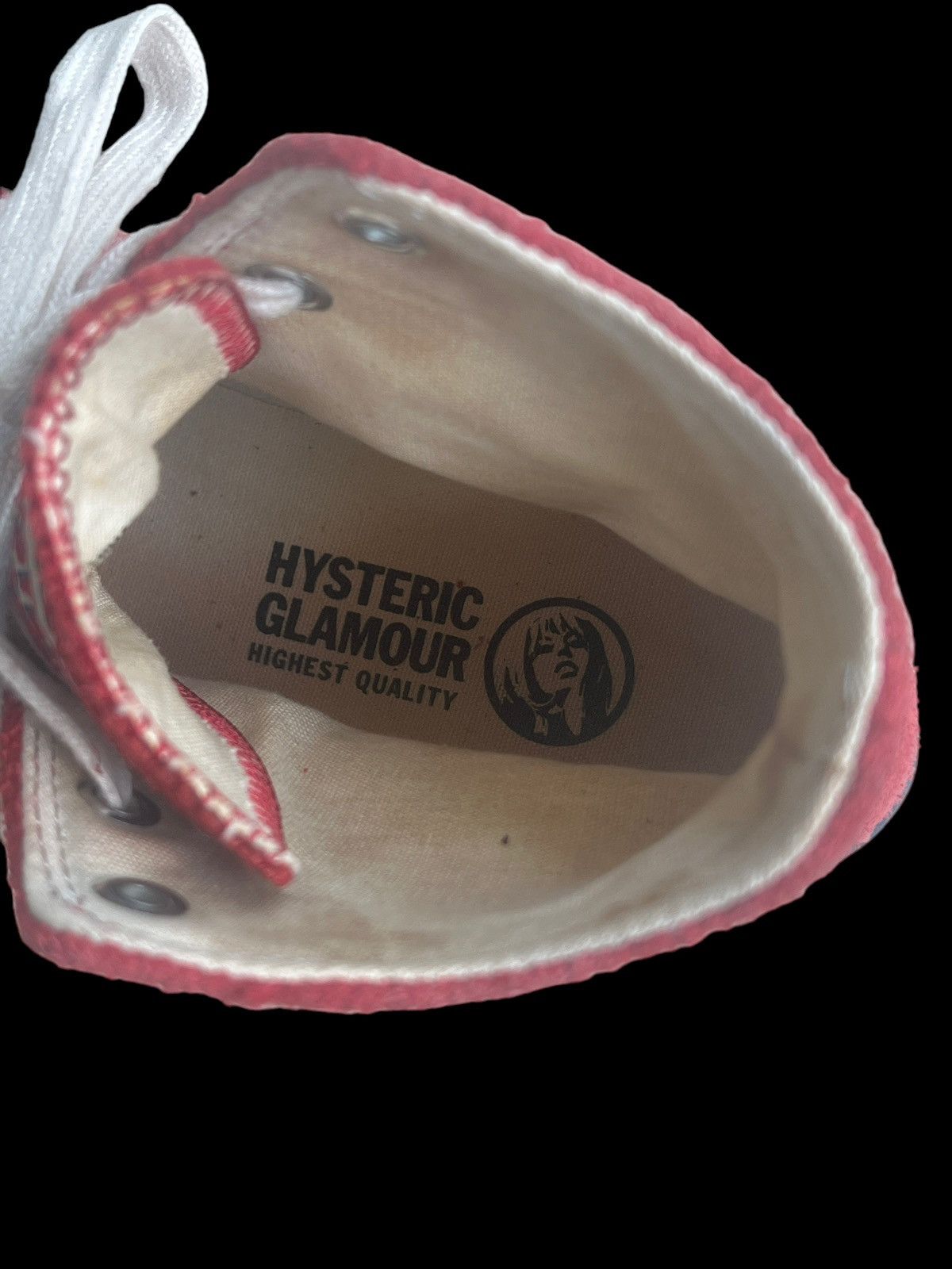 Hysteric Glamour Vintage Hysteric Glamour Suede Leather High Top Sneakers Size US 7 / EU 40 - 12 Thumbnail