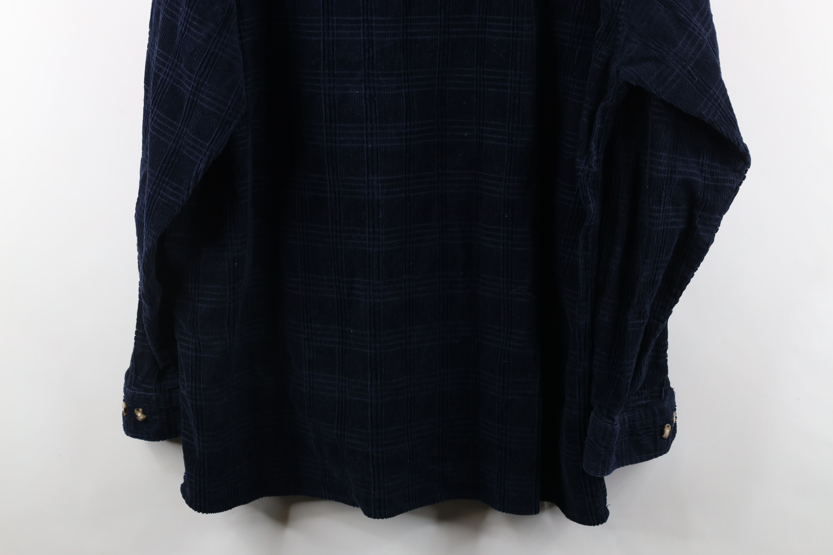 Vintage Vintage 90s Streetwear Fit Heavyweight Corduroy Button Shirt Size US L / EU 52-54 / 3 - 8 Thumbnail