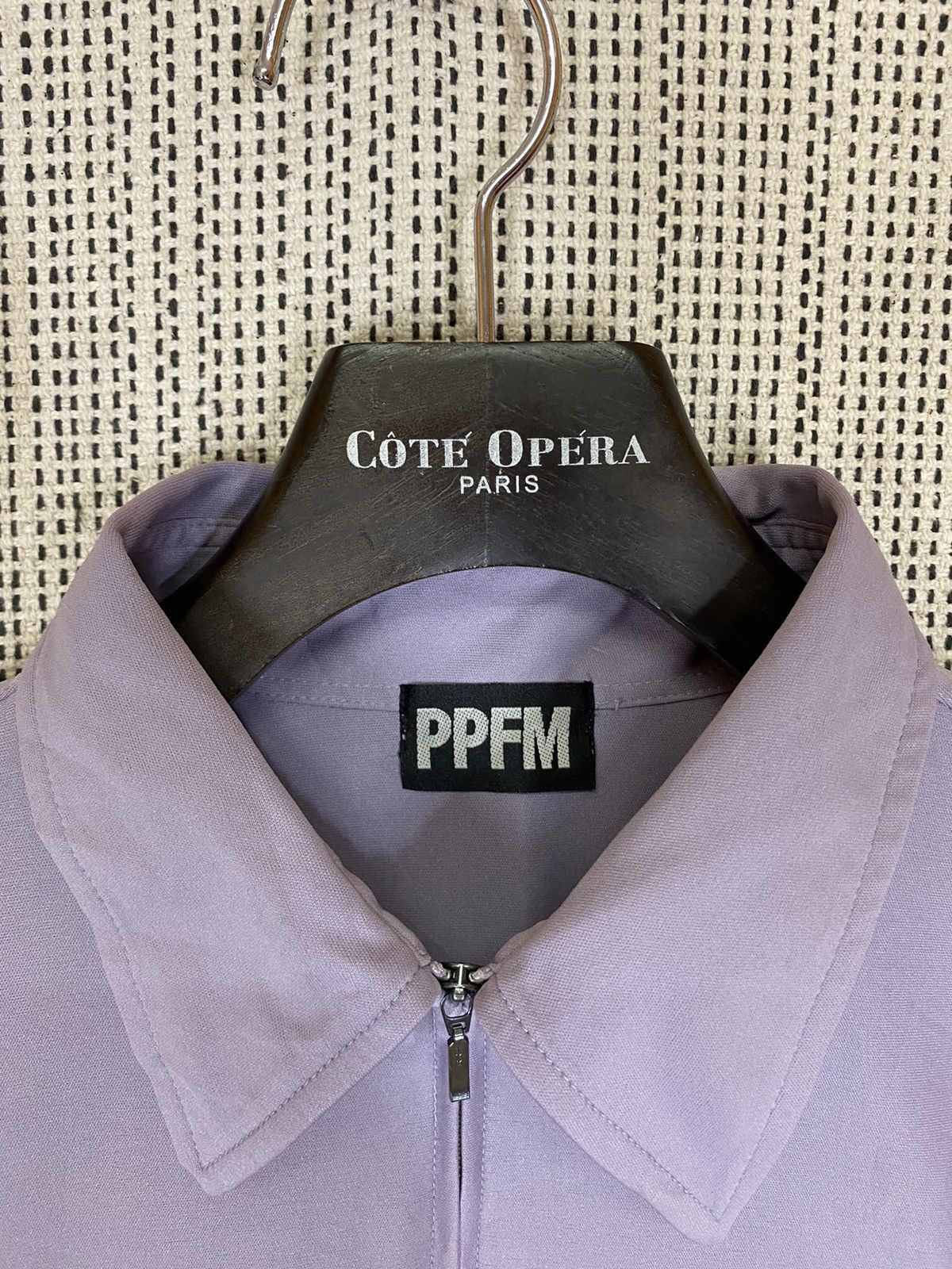 Japanese Brand × PPFM PPFM PURPLE SHIRT ZIP UPS SIMPLE PATTERN Size US M / EU 48-50 / 2 - 2 Thumbnail