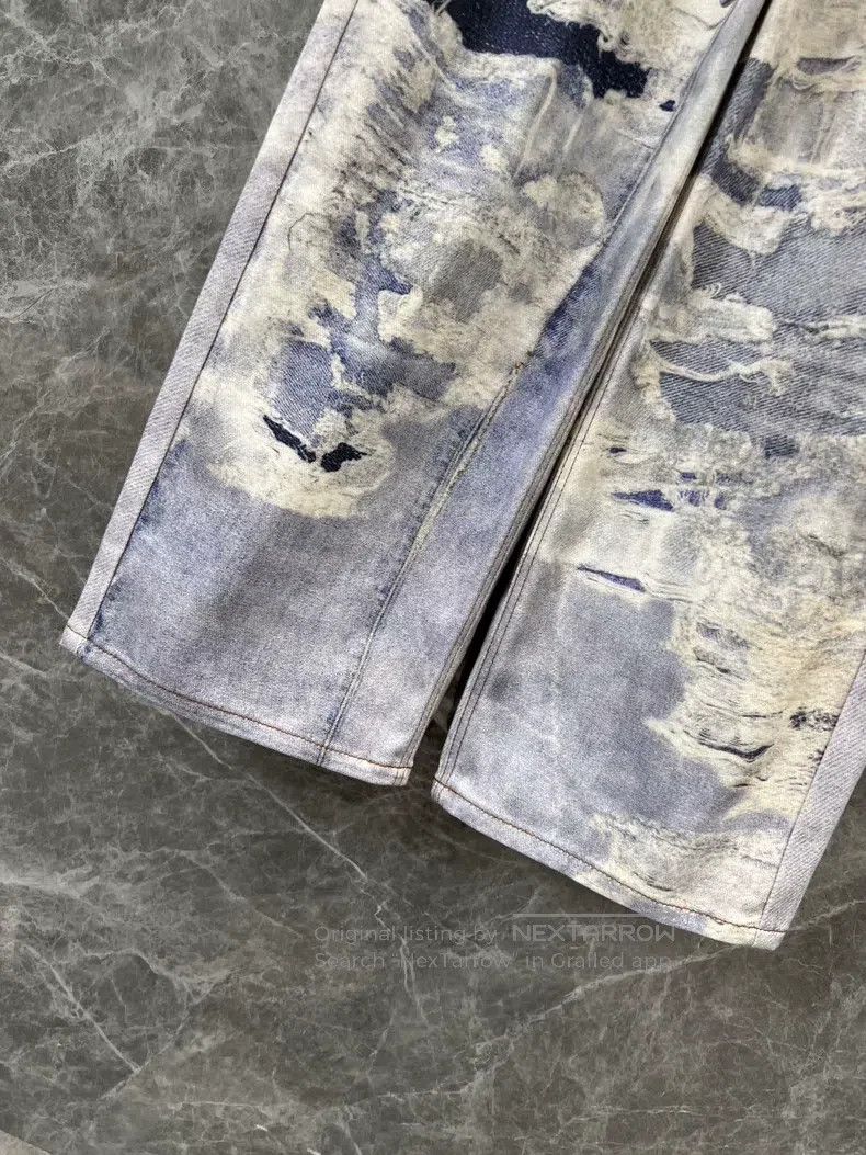 Acne Studios Acne Studios Loose blue and white striped waistline jeans Size US 26 / EU 42 - 7 Thumbnail