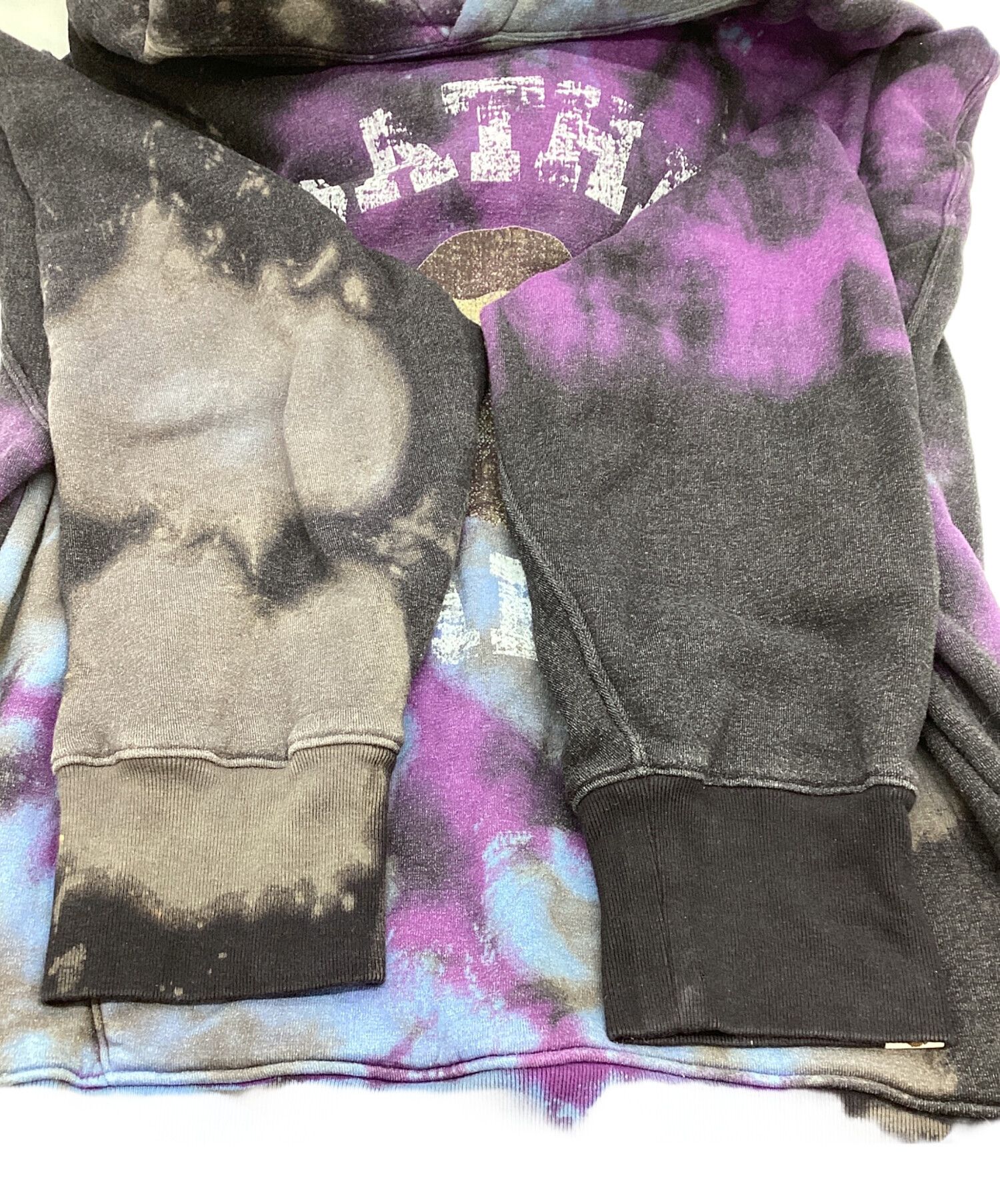 Bape A BATHING APE Logo Print Dye Pullover Hoodie Black M Size US M / EU 48-50 / 2 - 6 Thumbnail