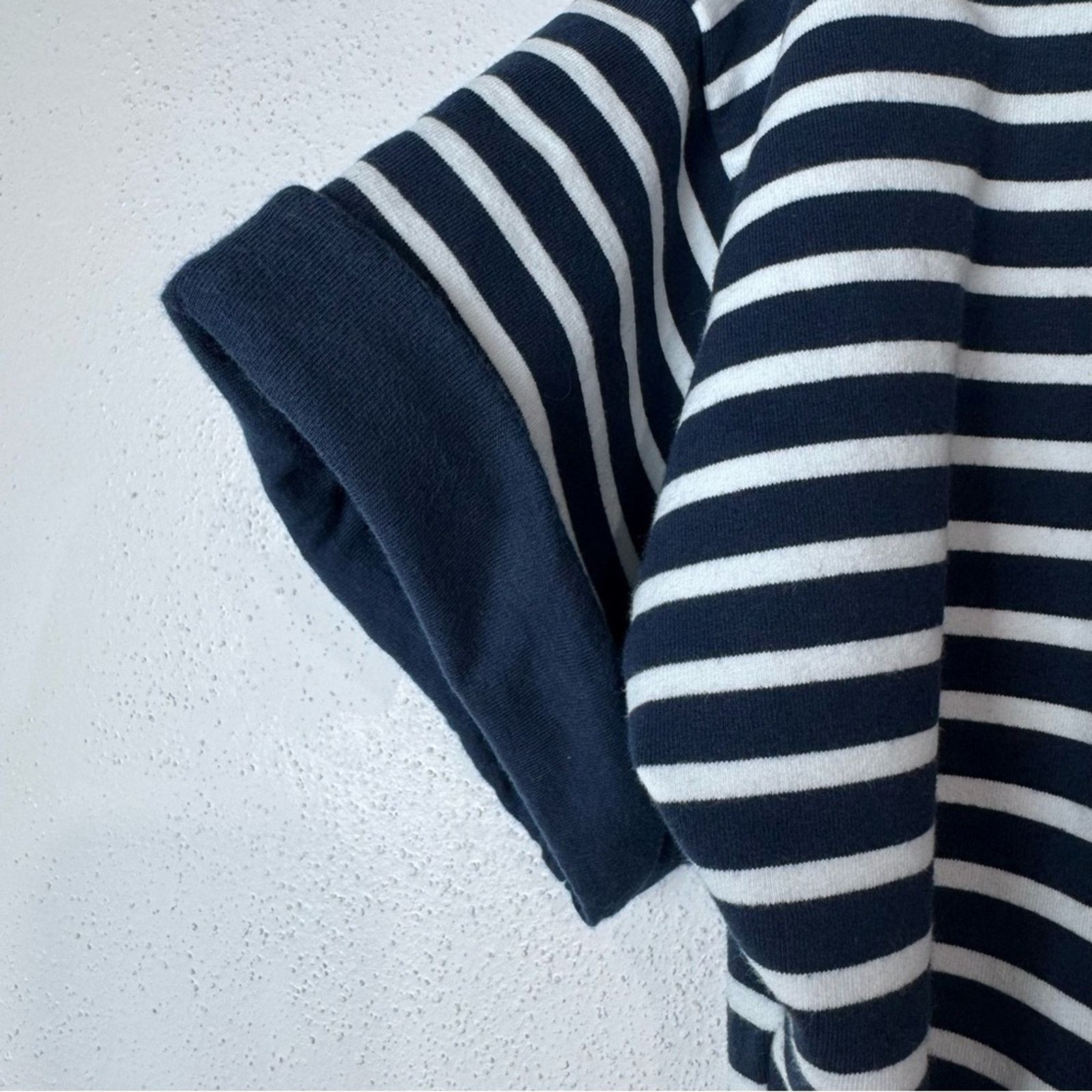Orvis Orvis Navy & White Striped 3/4 Zip Popover Top Womens Med Size M / US 6-8 / IT 42-44 - 12 Thumbnail