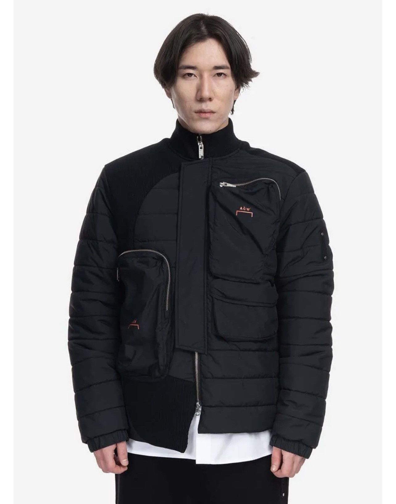 A-COLD-WALL* !DS! A-COLD-WALL* Asymmetric Technical Padded Black Jacket Size US M / EU 48-50 / 2 - 8 Thumbnail