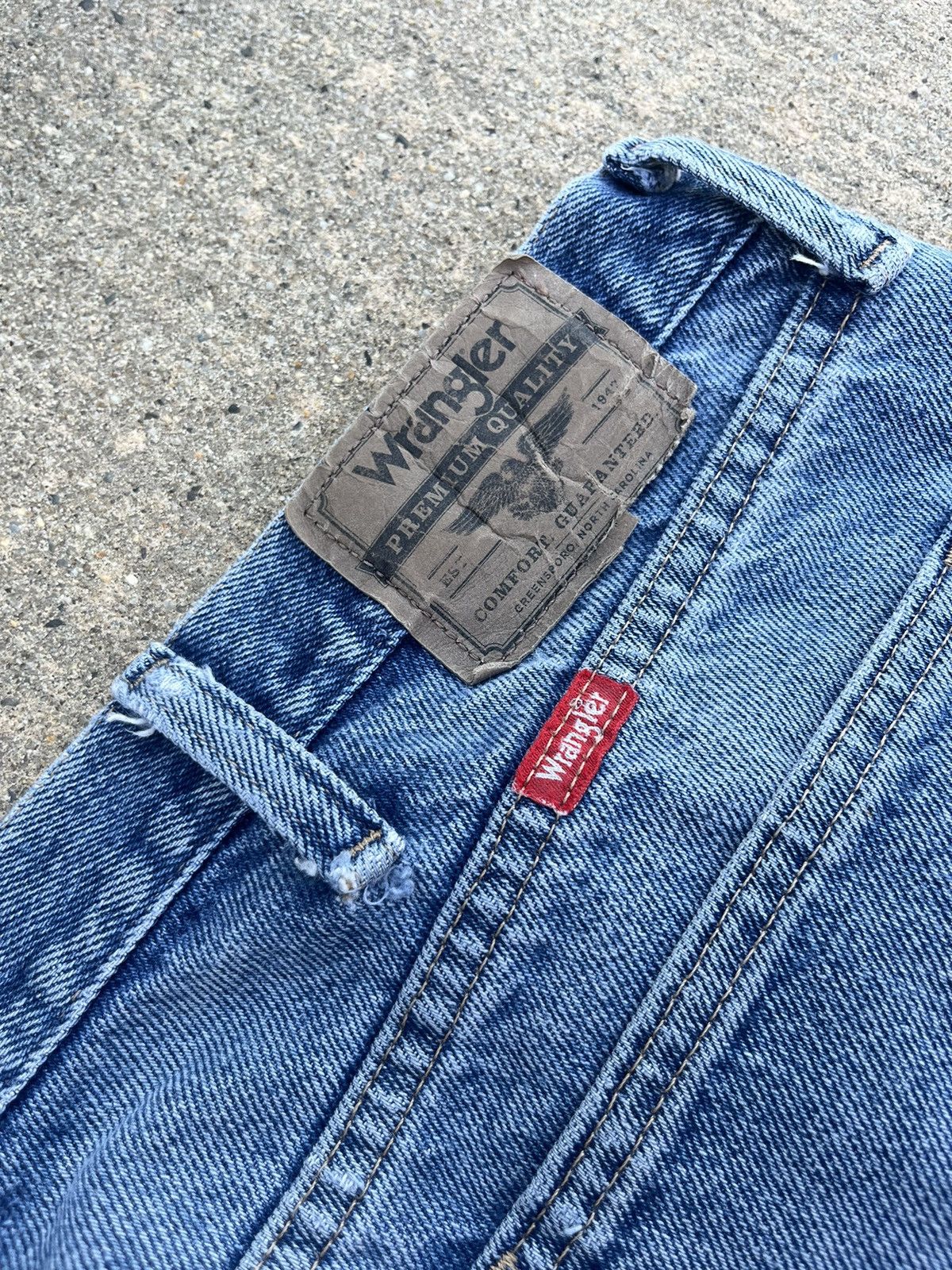 JNCO × Vintage × Wrangler Crazy Vintage Y2K Wrangler Baggy Jeans Size 38X29 Size US 38 / EU 54 - 9 Thumbnail