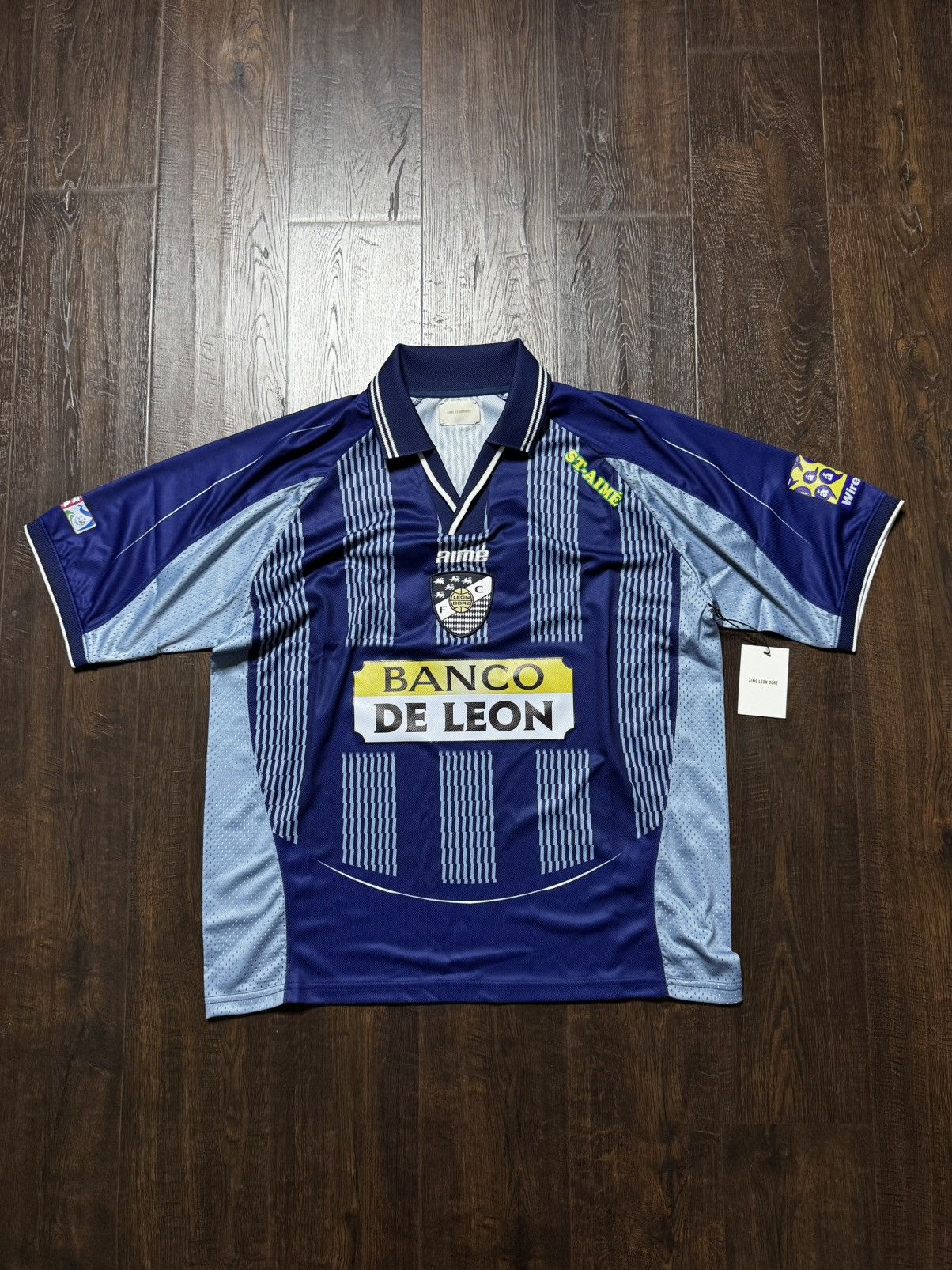 Aime Leon Dore AIME LEON DORE ALD SOCCER JERSEY TEAM LEON BLUE