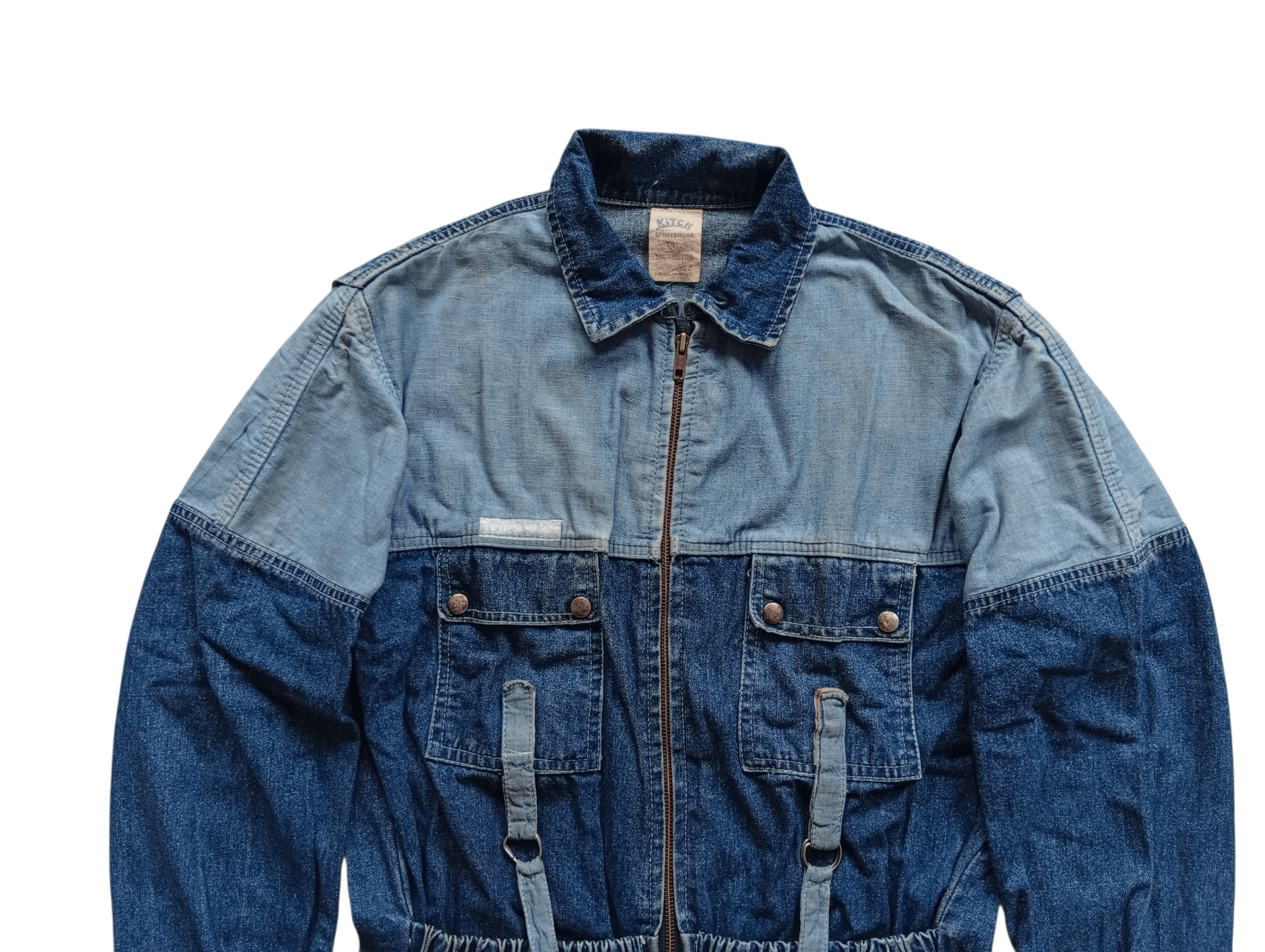 Kapital Vintage Kitch sportswear utility denim flight jacket Size US M / EU 48-50 / 2 - 2 Thumbnail