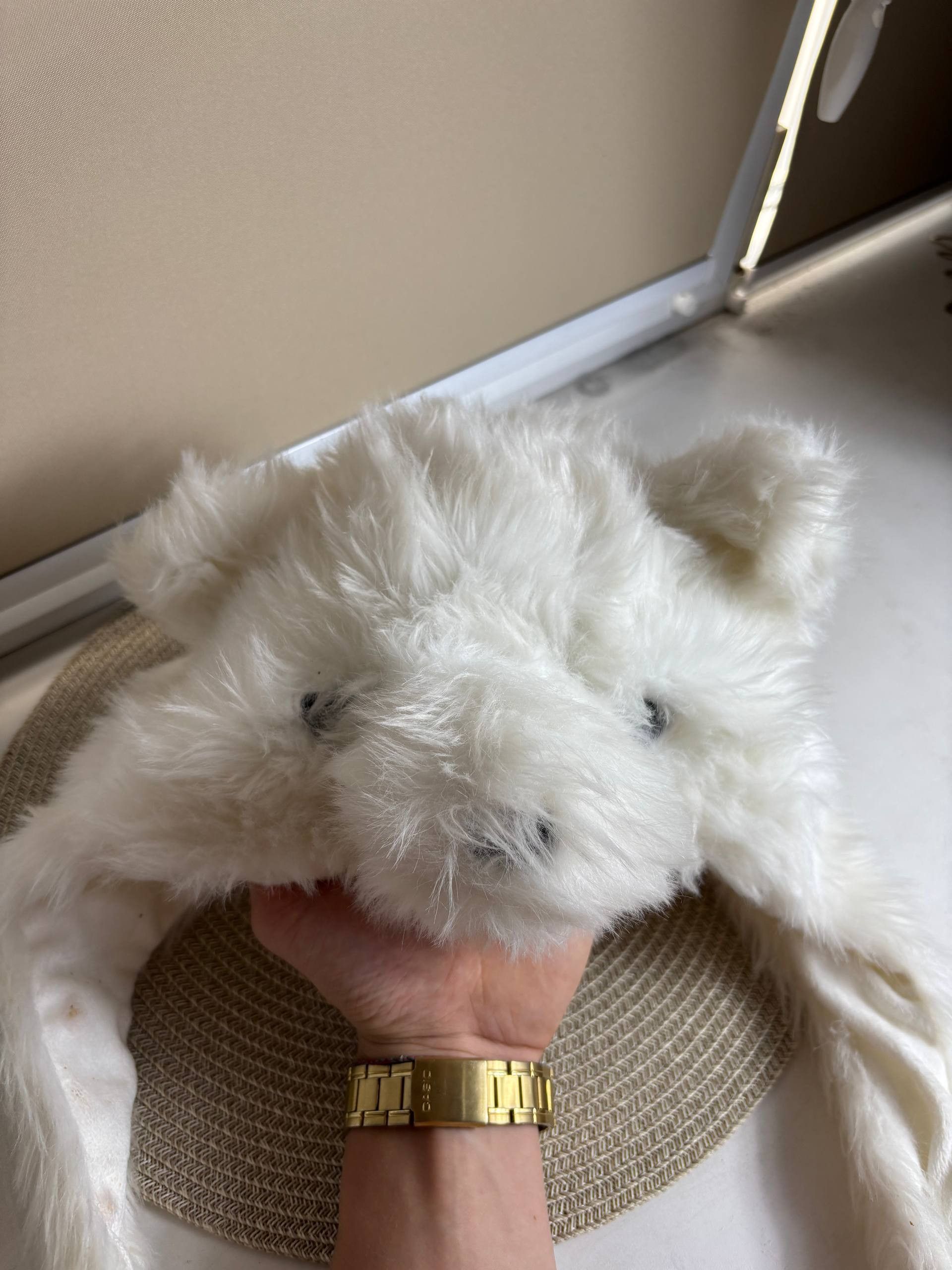 Hysteric Glamour Y2K Fuzzy Opium Glamour Faux Fur Teddy Hat Size ONE SIZE - 5 Thumbnail