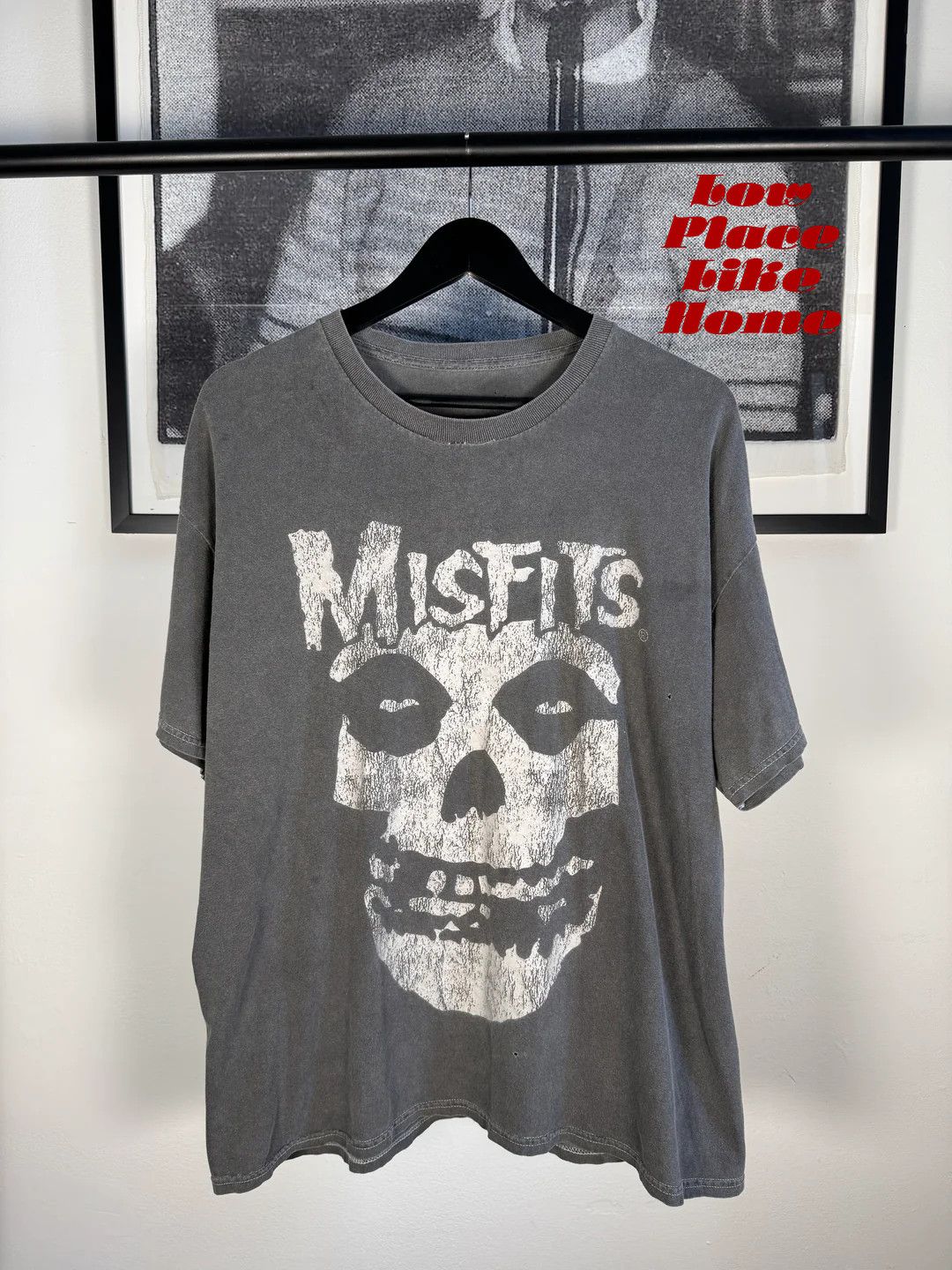 Vintage 🚭 ICONIC 🚭 90's MISFITS FADED CRIMSON GHOST LOGO SHIRT Size US XL / EU 56 / 4 - 1 Thumbnail