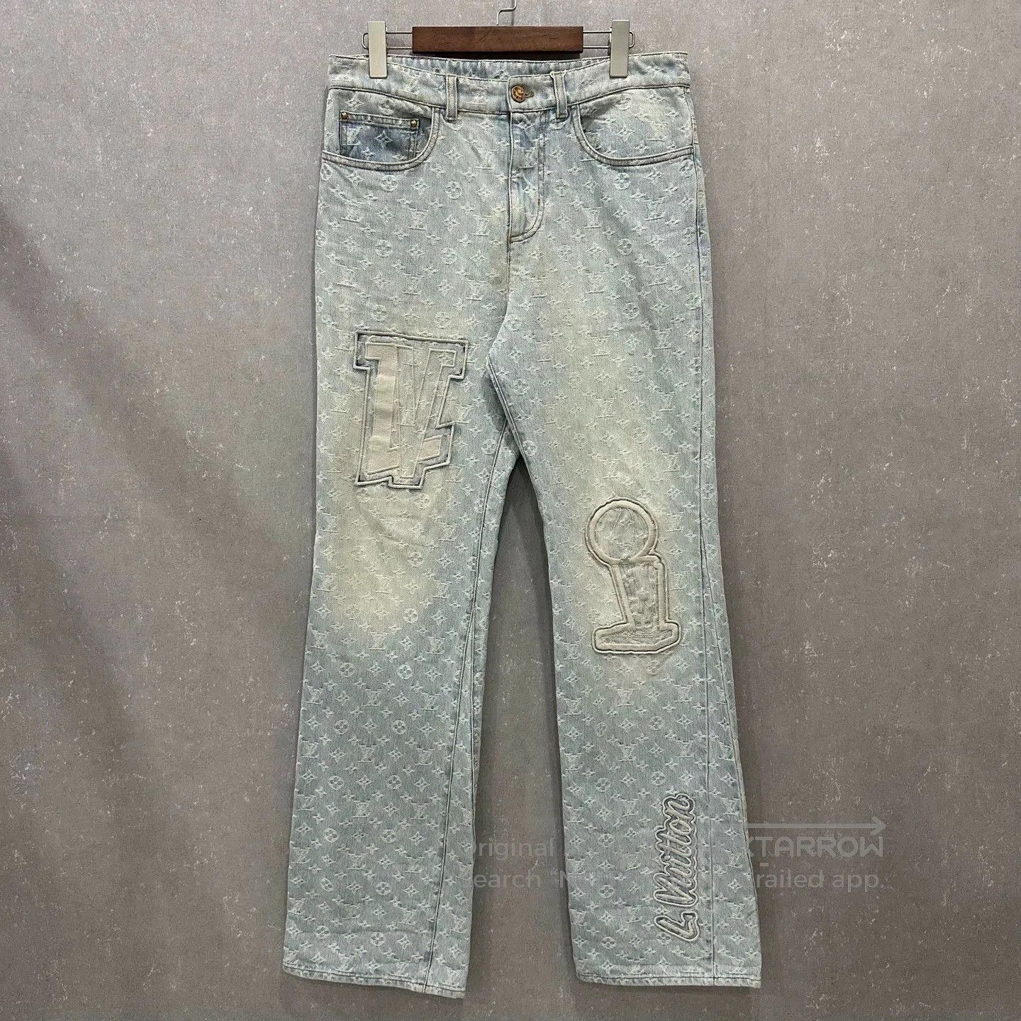Louis Vuitton Louis Vuitton NBA Collaboration All-Over Print Jeans. Size US 30 / EU 46 - 1 Thumbnail