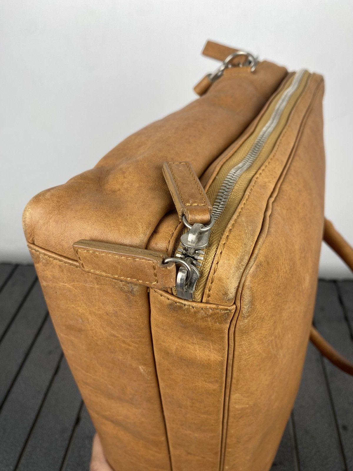 Porter 2000's Porter Patina Leather Briefcase Bag Size ONE SIZE - 7 Thumbnail
