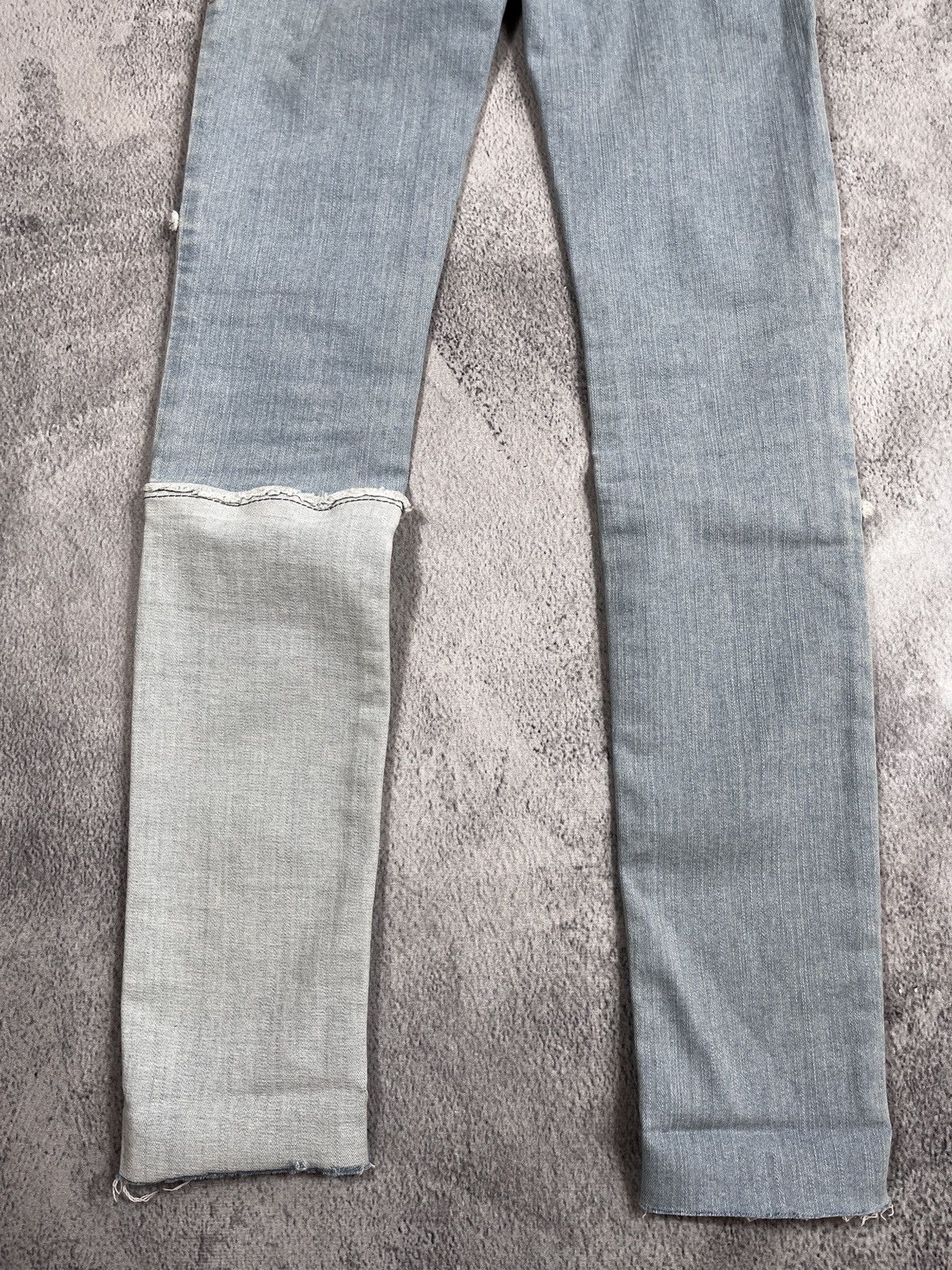 Other VintageY2K Diesel faded low rise skinny patchwork jeans 27 Size 27" / US 4 / IT 40 - 8 Thumbnail