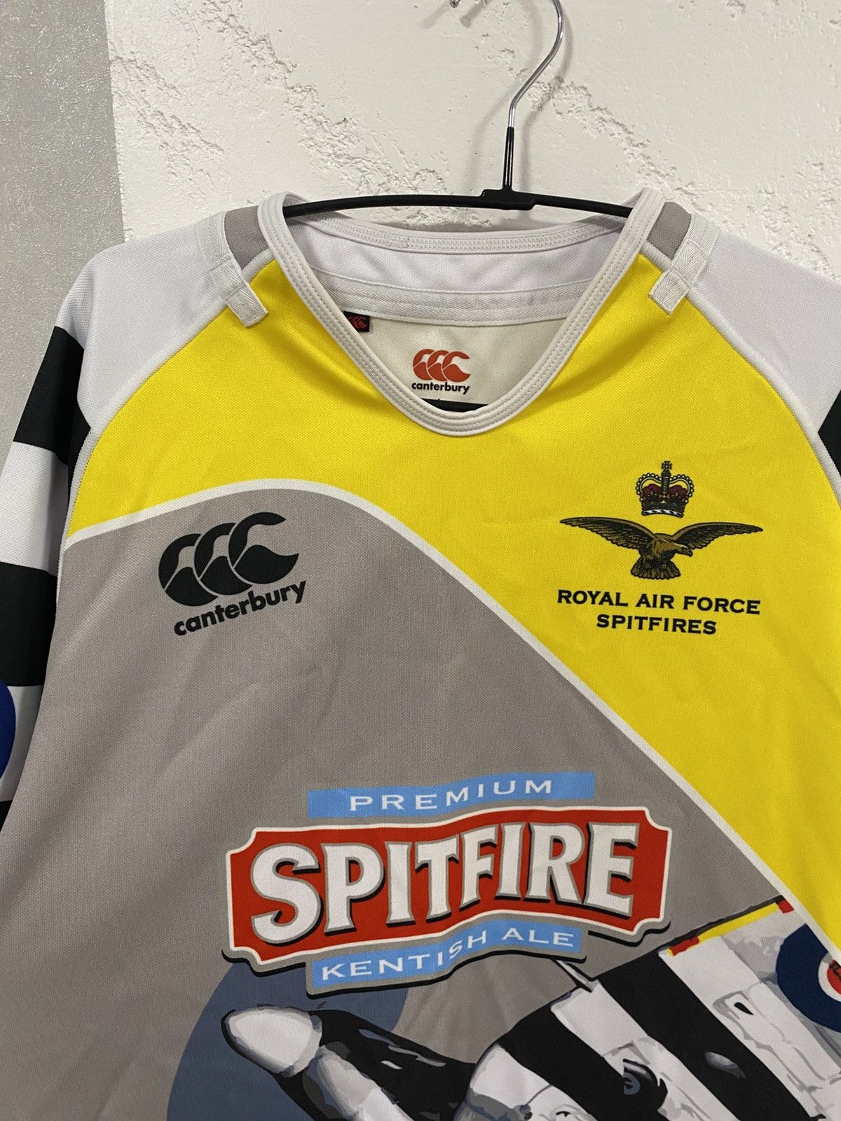 Canterbury of New Zealand Canterbury Raf Royal Air Force Spitfires Rugby 2014 Jersey Size US L / EU 52-54 / 3 - 2 Thumbnail