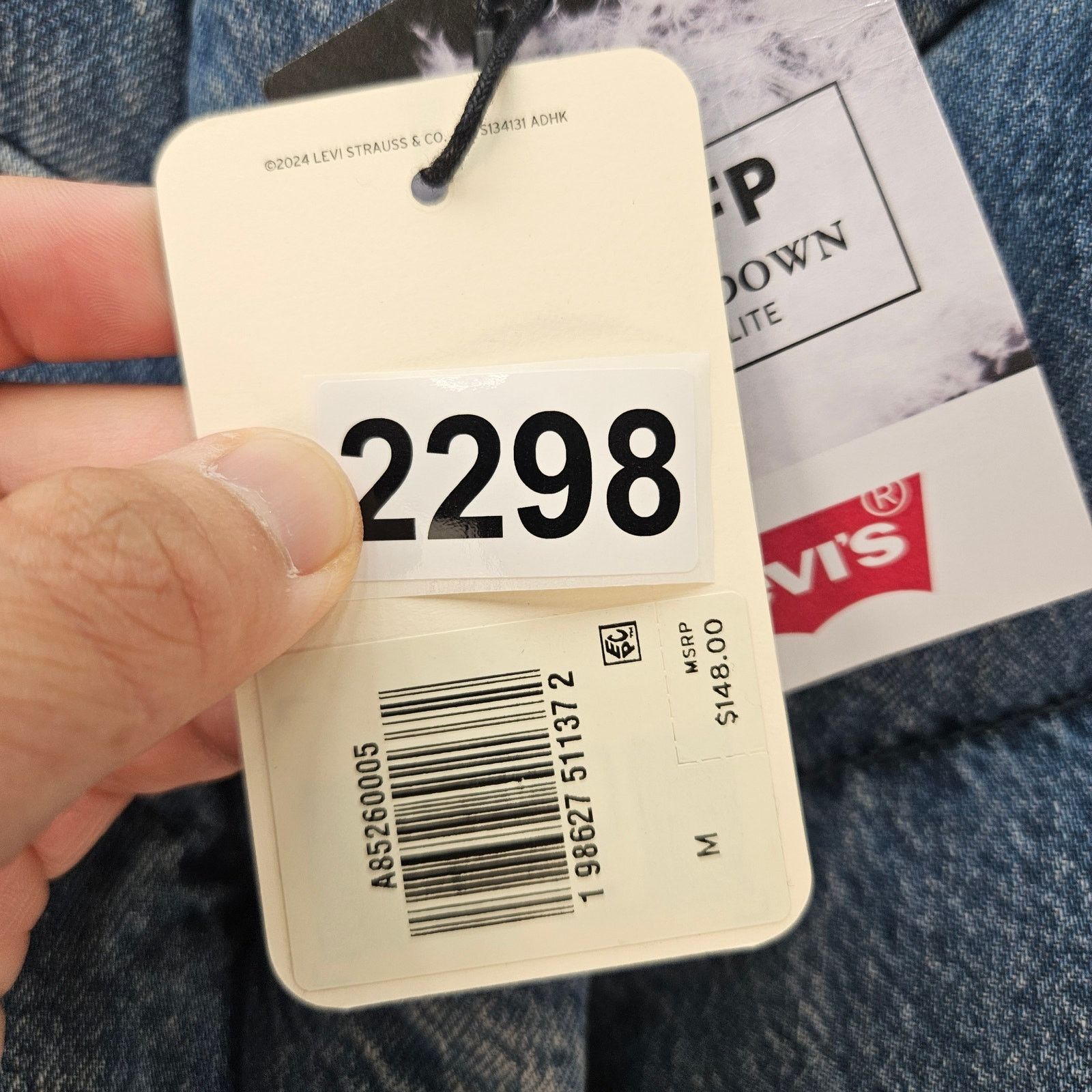 Levi's LEVI'S WOMEN'S MEDIUM WESTERN BUBBLE DOWN VEST 600 FILL Size M / US 6-8 / IT 42-44 - 5 Thumbnail