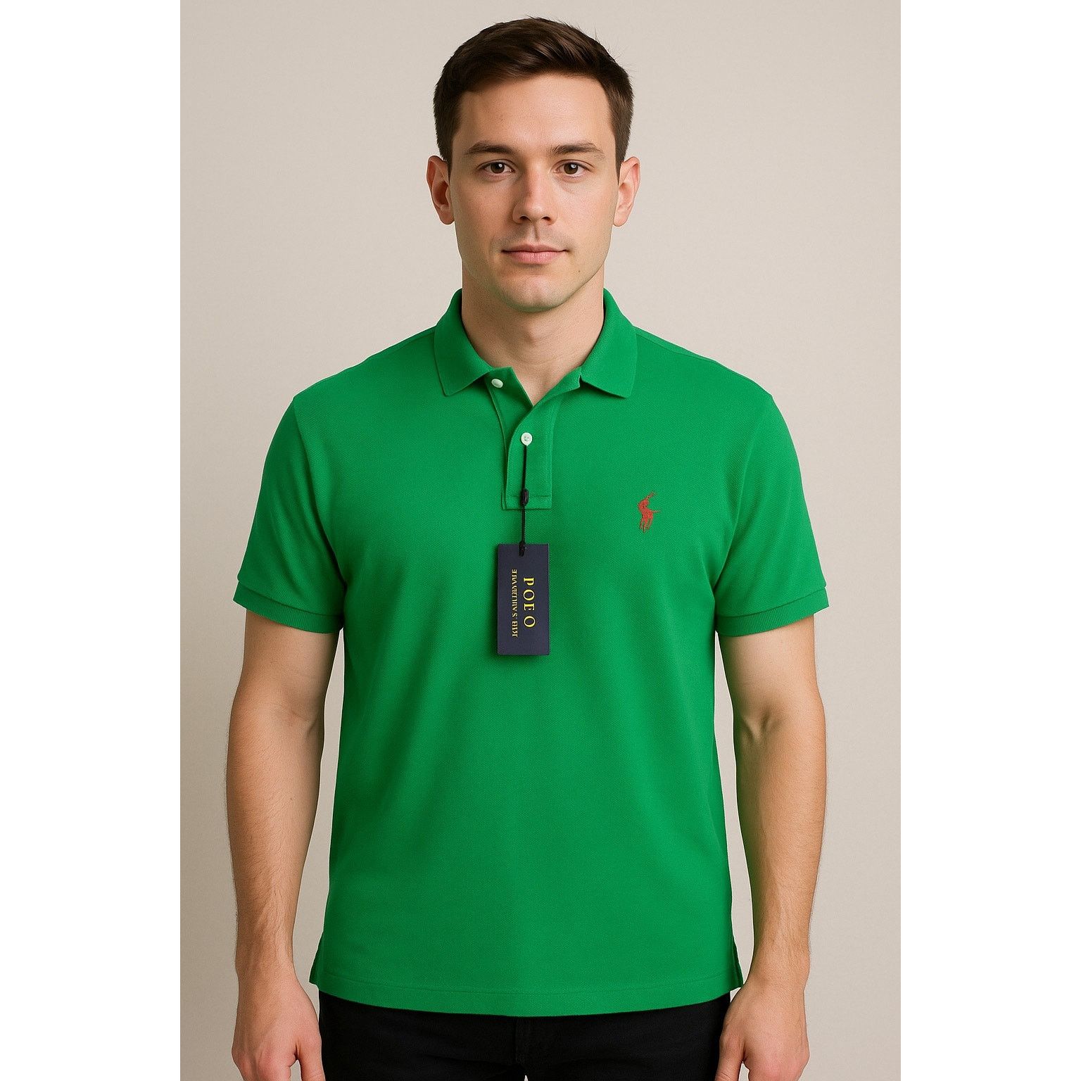 Polo Ralph Lauren Men’s Classic Polo Shirt Green Red Pony XL