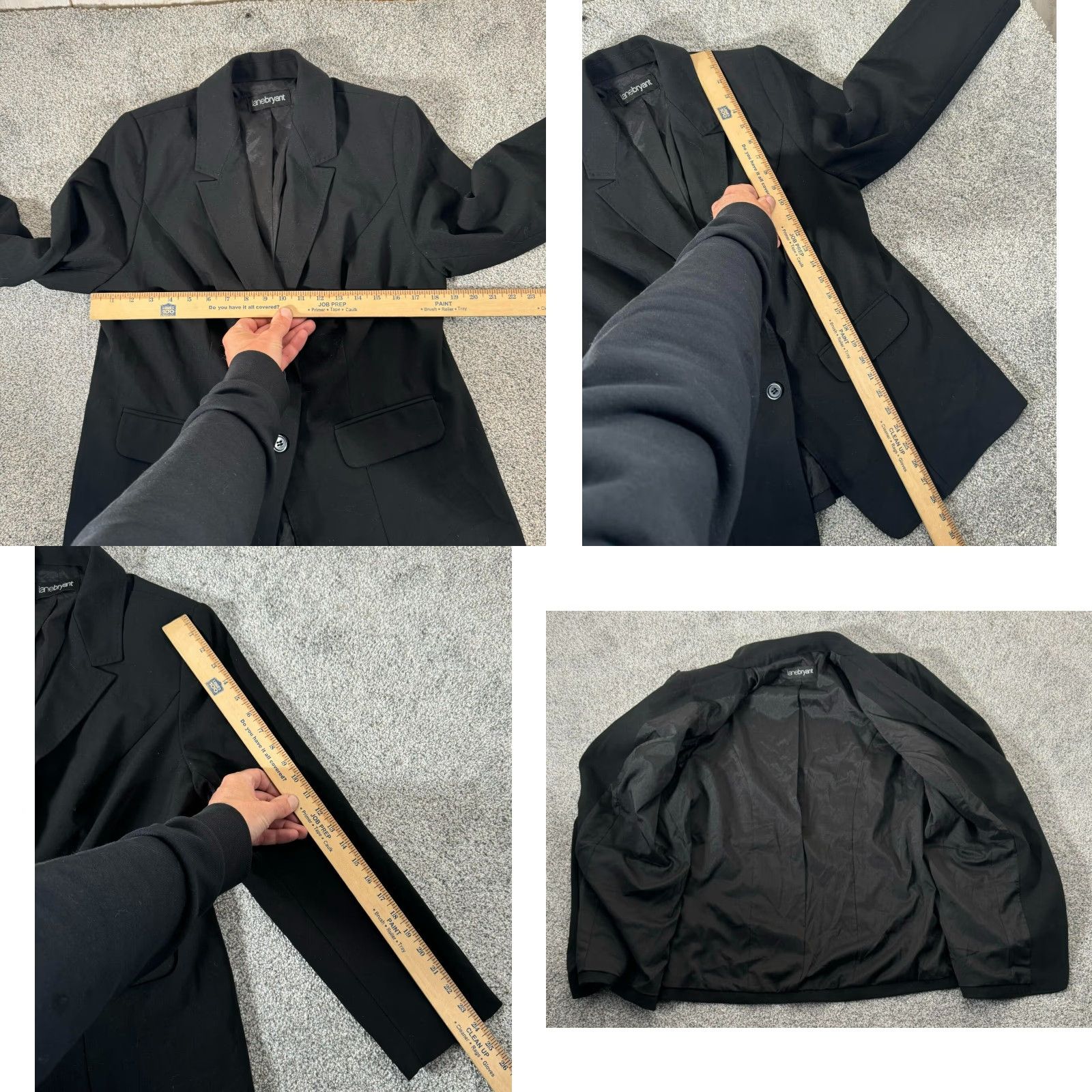 Vintage VINTAGE Lane Bryant Blazer 10/12 Shoulder Pads Wide-Shoulder 80s Office Minimalist Women Blazer 薄 Size L / US 10 / IT 46 - 8 Thumbnail