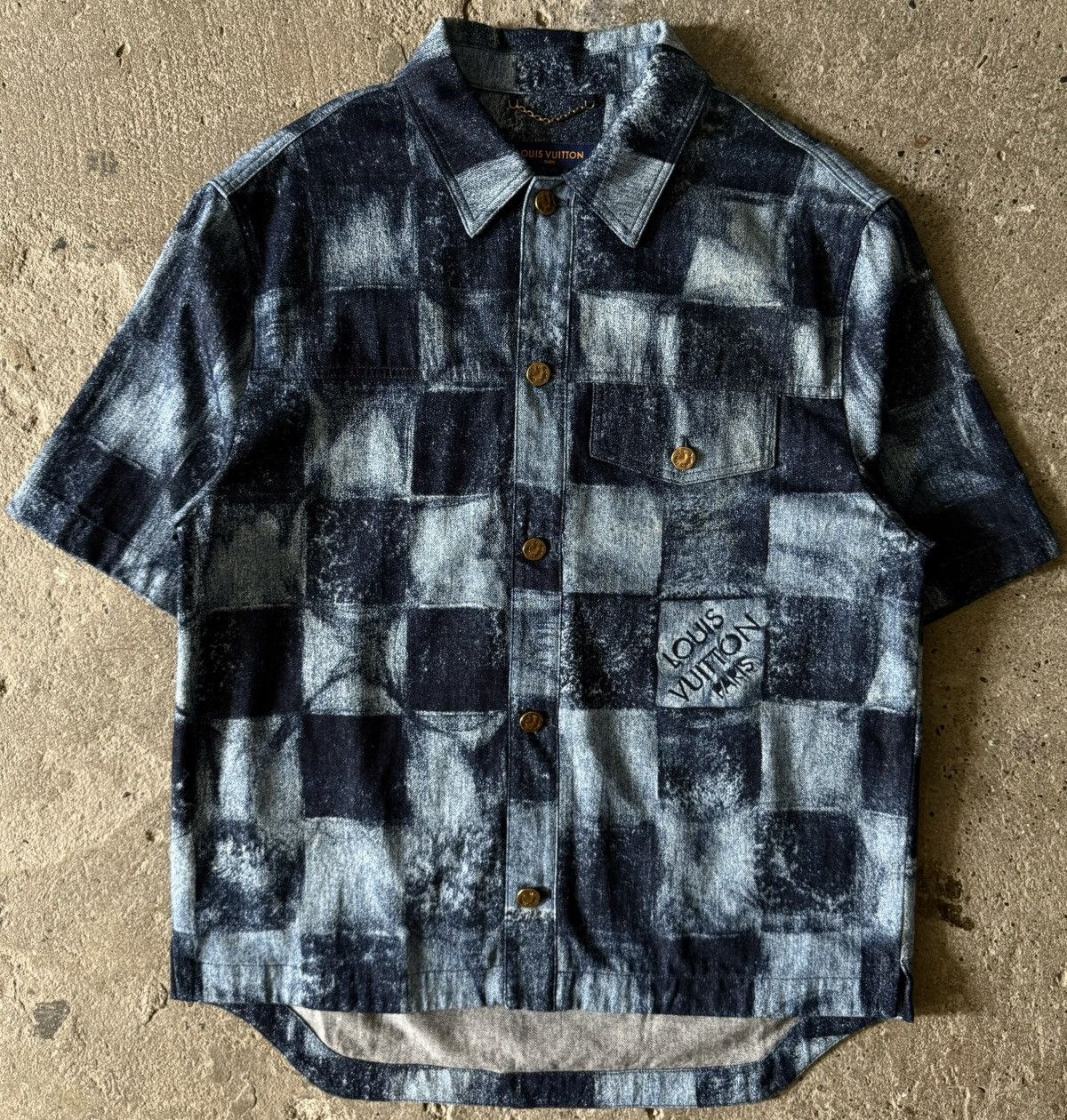 Louis Vuitton Louis Vuitton - Virgil Abloh - Pre Fall 2021 - Damier Denim Size US XL / EU 56 / 4 - 1 Thumbnail