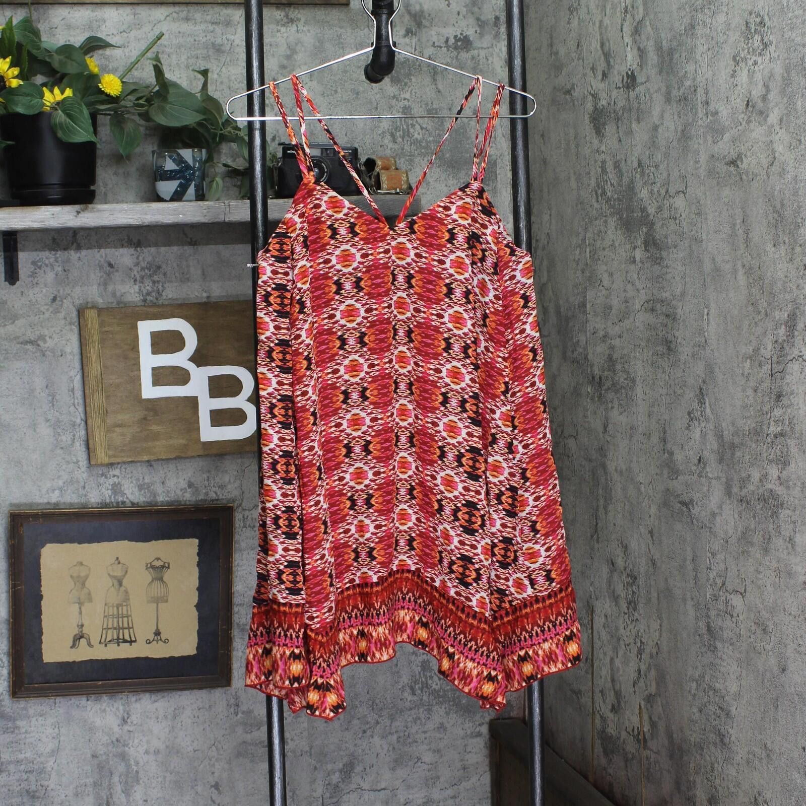 Other Nwt Teeze Me Strap Tribal Bandeau Dress Fire Red Multi S Size S / US 4 / IT 40 - 1 Thumbnail