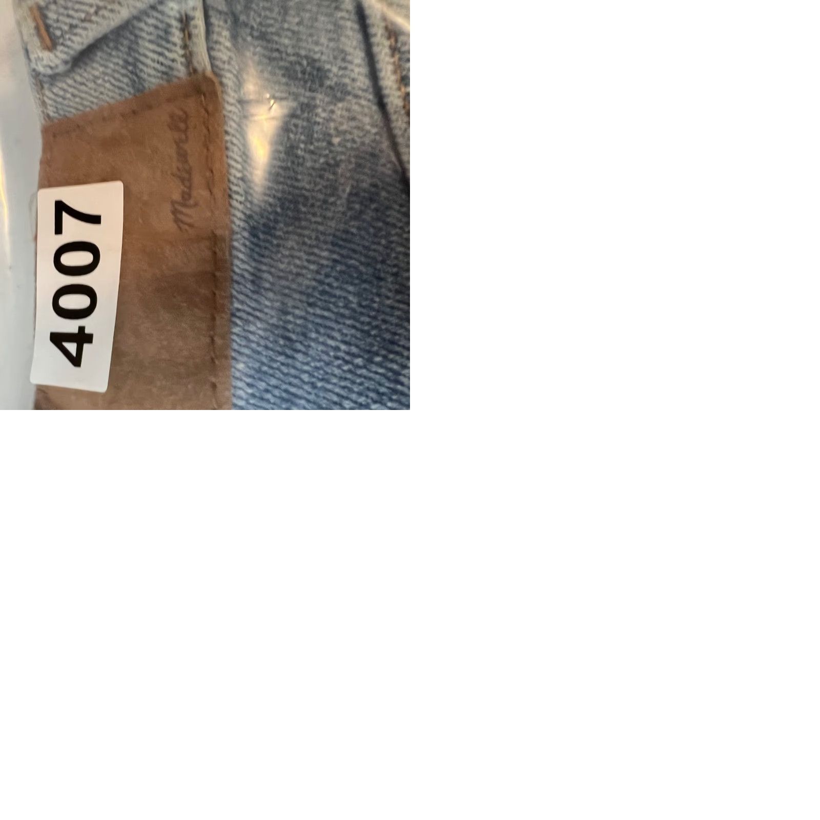 Madewell Madewell Jeans Woman 25T Mom Light Wash High Rise Distressed Denim 5-Pocket Distressed Jeans 31in Inseam Tall Color Blue Size 42" / US 20 - 9 Thumbnail