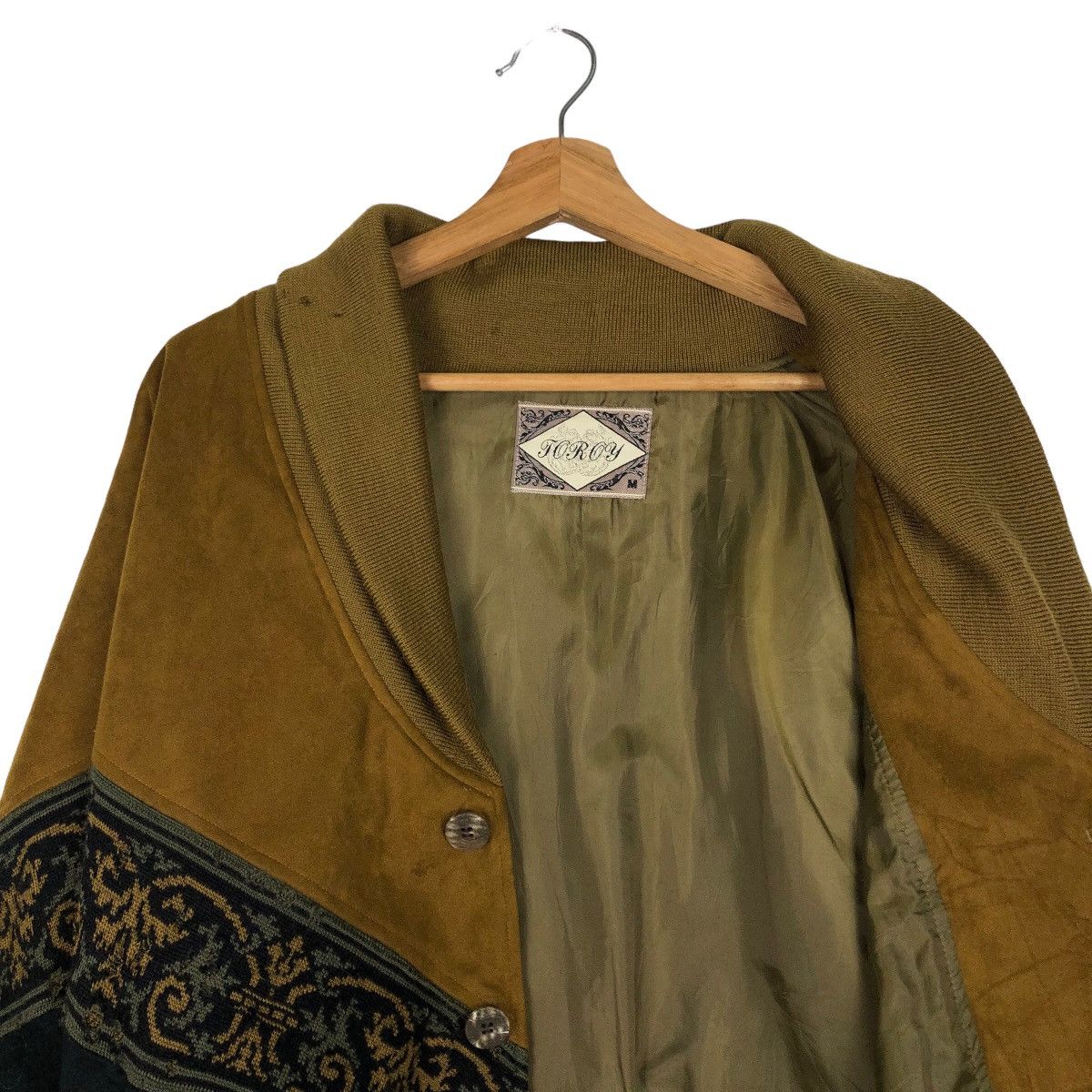 Japanese Brand 🔥90’s Vintage Leather Cardigan Navajo Native Toroy Japan Size US M / EU 48-50 / 2 - 10 Thumbnail