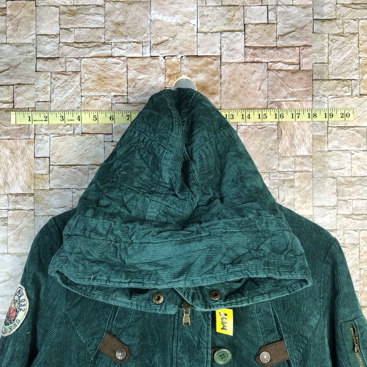 Japanese Brand Something By UGIZ jean corduroy Green sweater hoodie #A664 Size US S / EU 44-46 / 1 - 4 Thumbnail