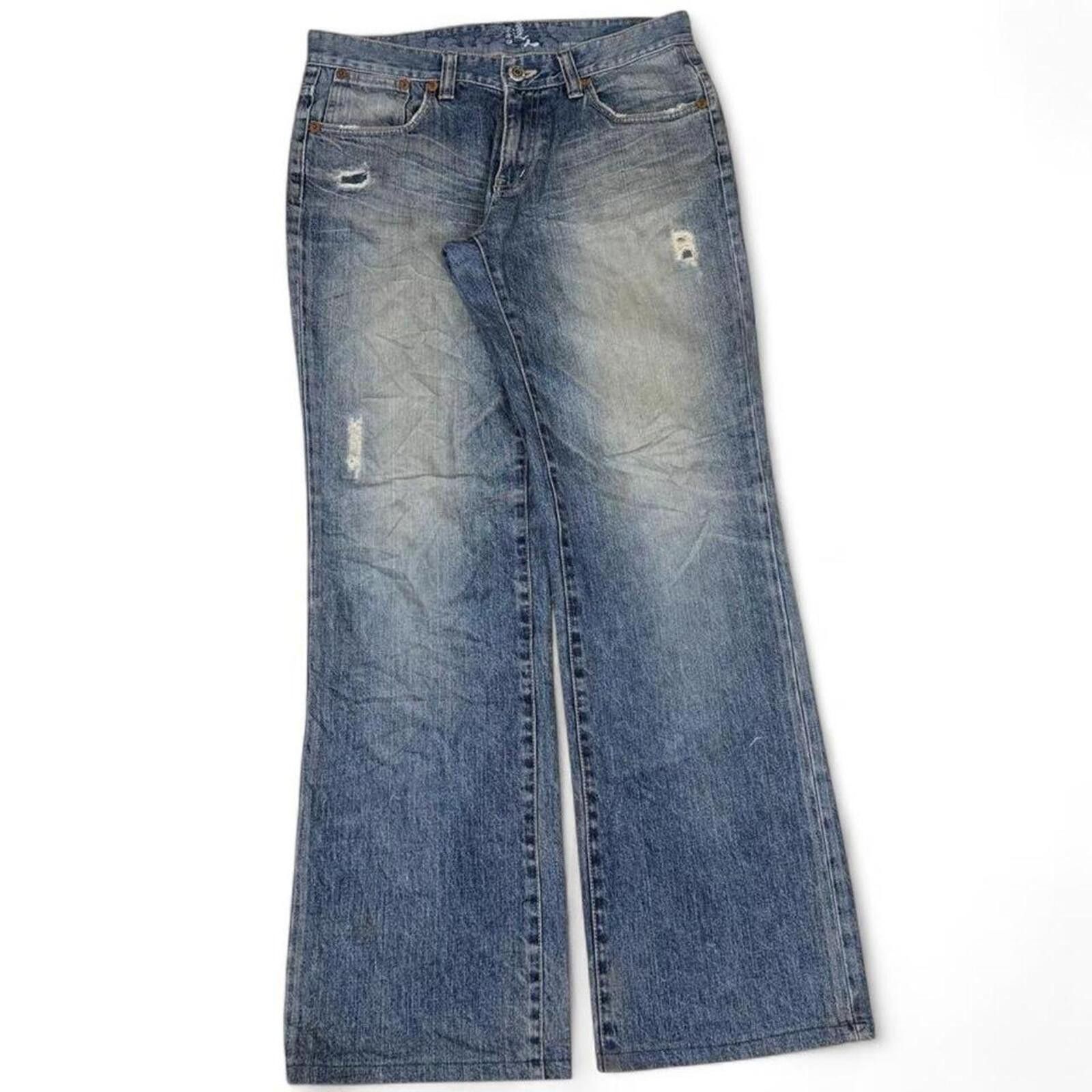 True Religion JAPANESE VINTAGE BIG TRAIN OSAKA BOOTCUT STYLE DENIM JEANS Size US 32 / EU 48 - 1 Thumbnail