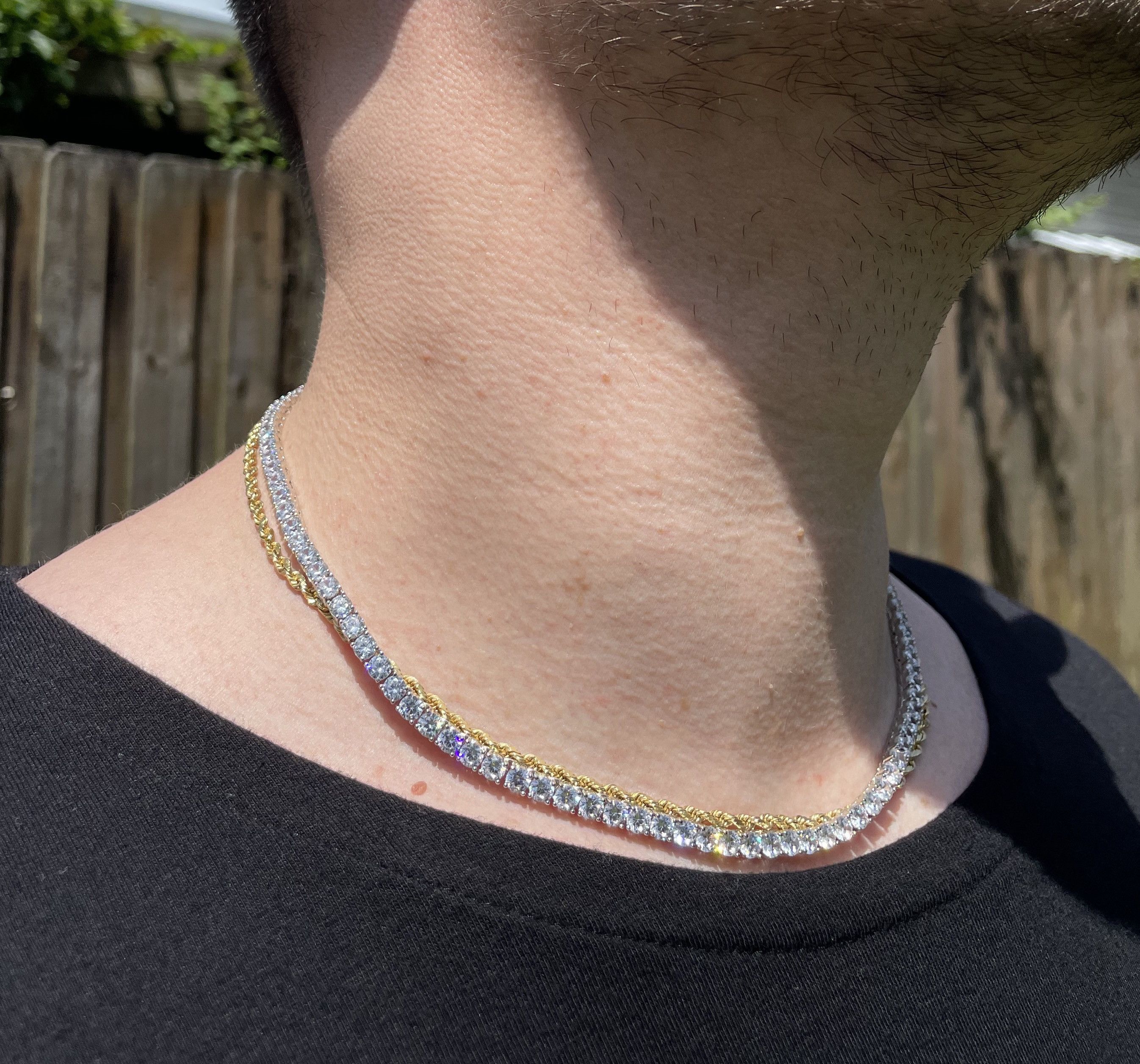 4mm 16 inch 925 Sterling silver Tennis chain VVS Lab CZ