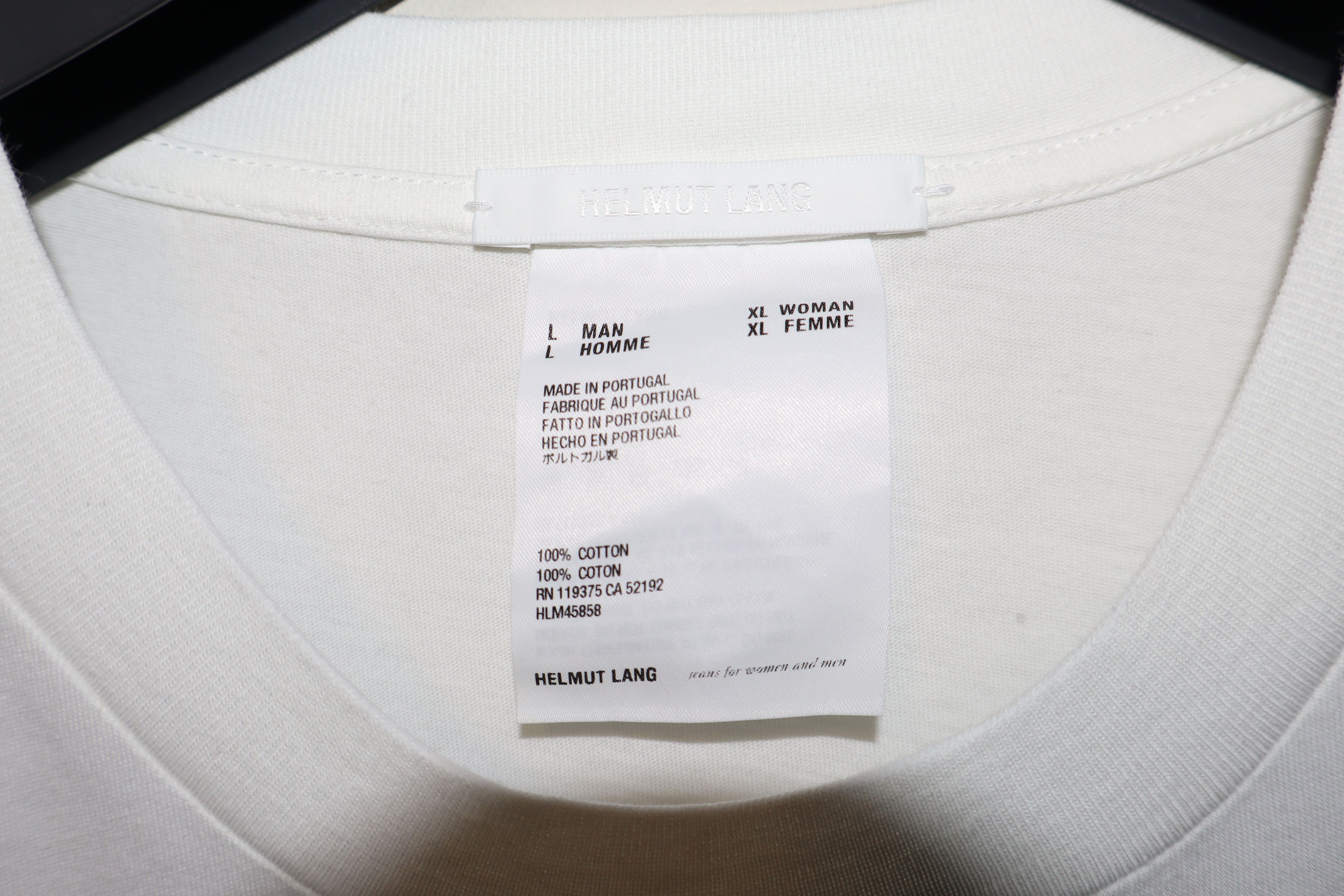 Helmut Lang Stripped logo t-shirt Size US L / EU 52-54 / 3 - 3 Thumbnail