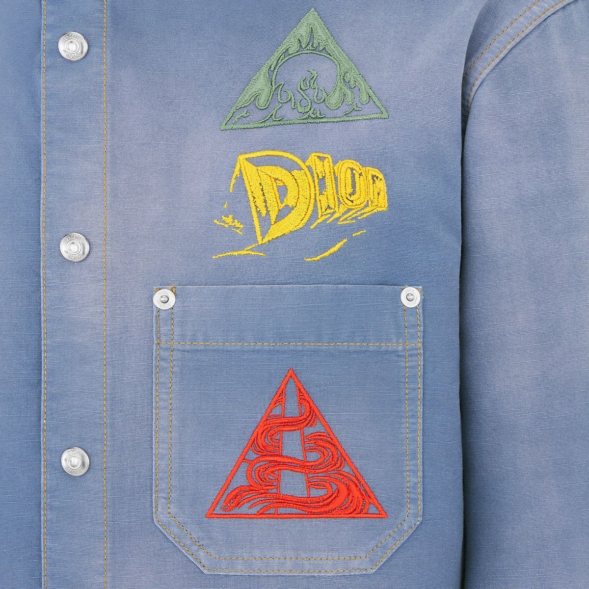 Dior o1bcso1str0125 Shirt in Light Blue Size US L / EU 52-54 / 3 - 4 Thumbnail