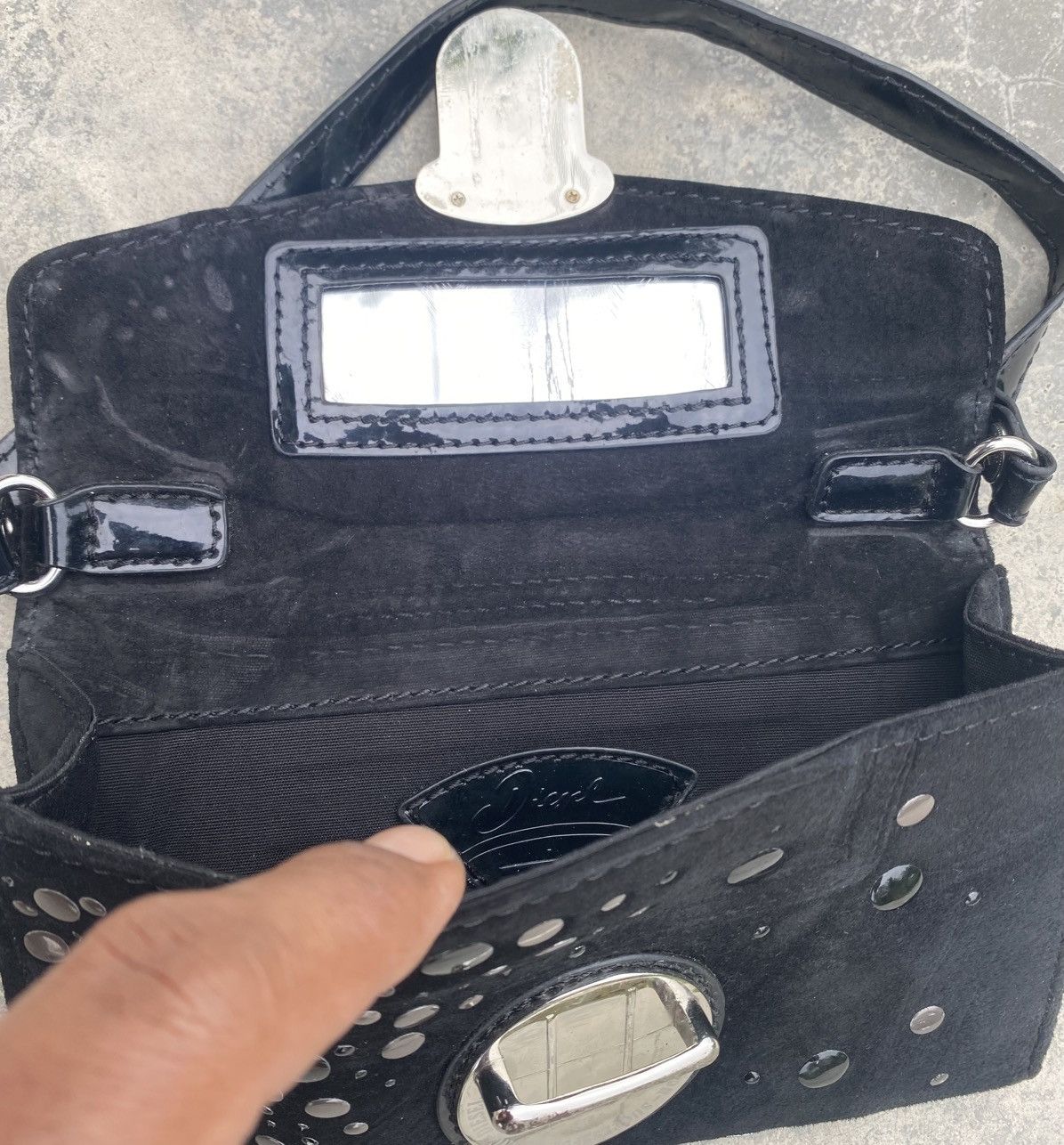 Bodega × Diesel DIESEL Studded Leather Clutch Size ONE SIZE - 9 Thumbnail