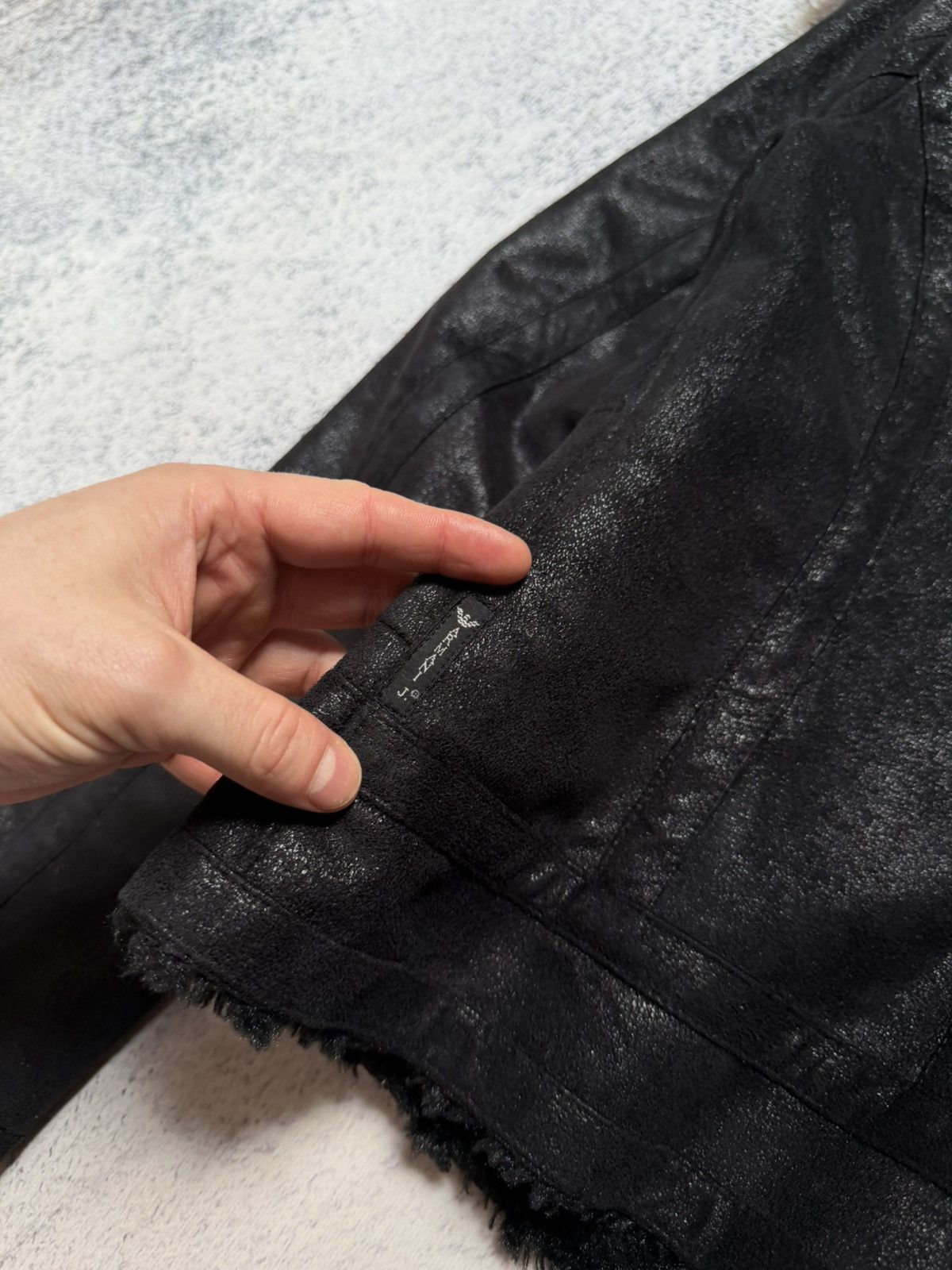 Giorgio Armani Rare! Rick Owens Style Faux Fur Short Jacket Y2K Opium Size M / US 6-8 / IT 42-44 - 14 Thumbnail